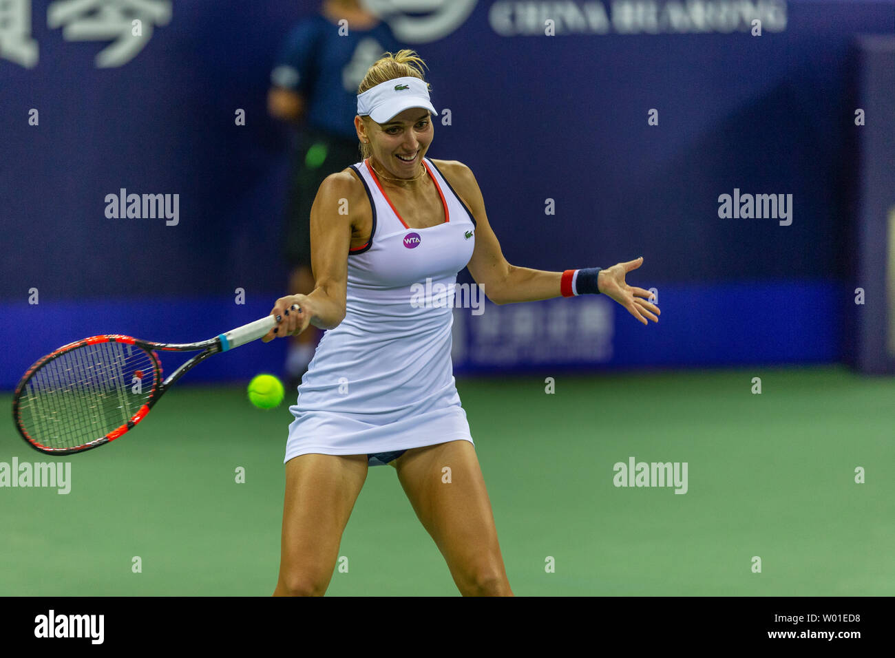 Elena Vesnina Famous Russian women's tennis player Stock Photo Alamy