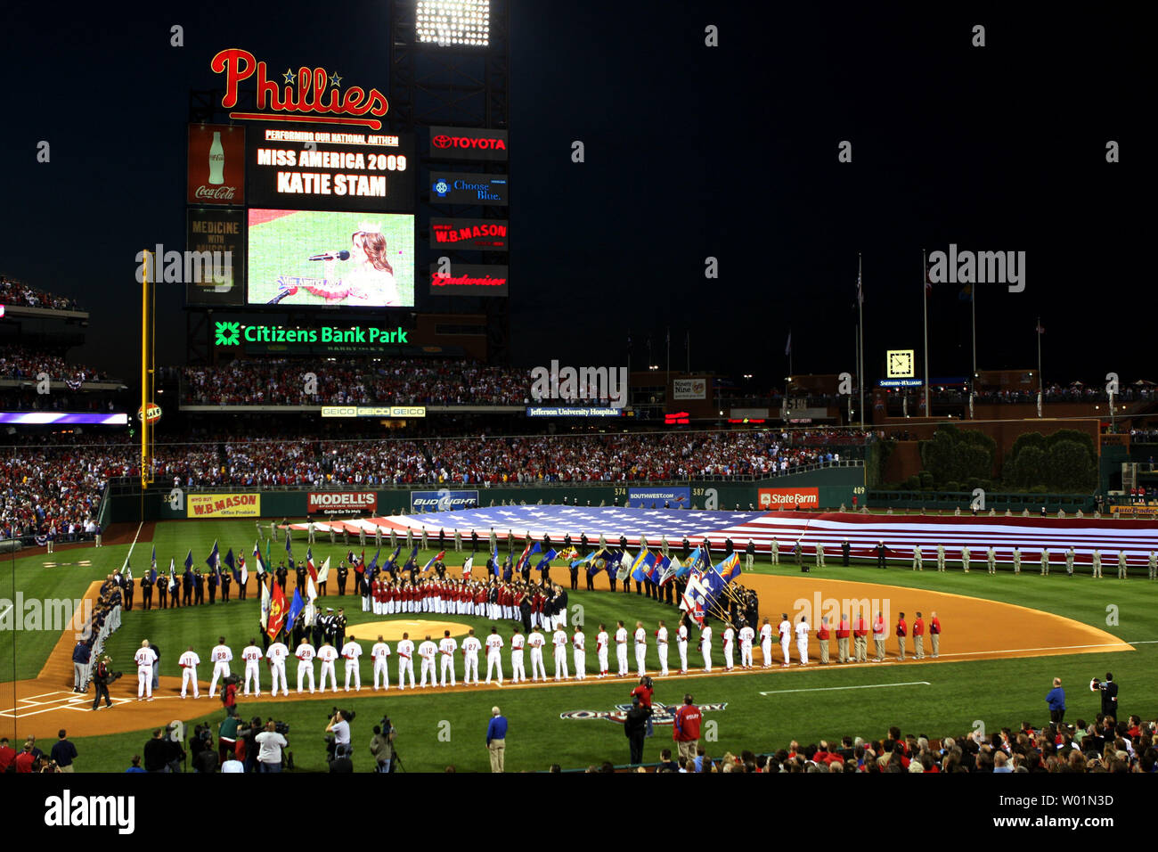 World Series champions Philadelphia Phillies and their opening