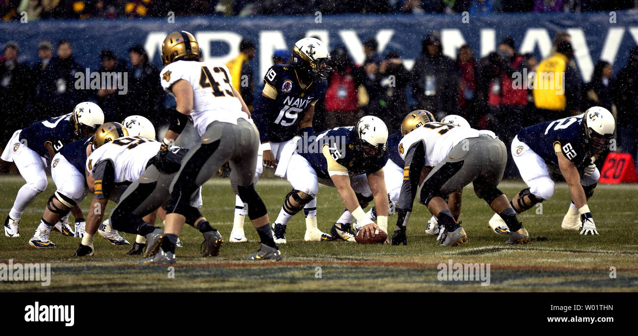 Navy starting line up at beginning of the 114th Annual ArmyNavy Game