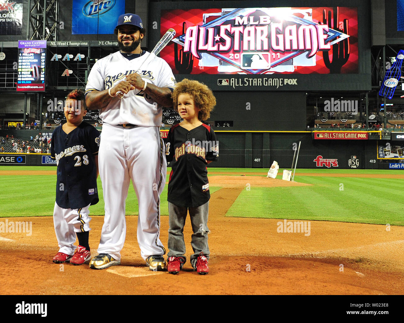 Milwaukee Brewer Prince Fielder Named MVP as the National League Defeats  the American League in 2011 All Star Game