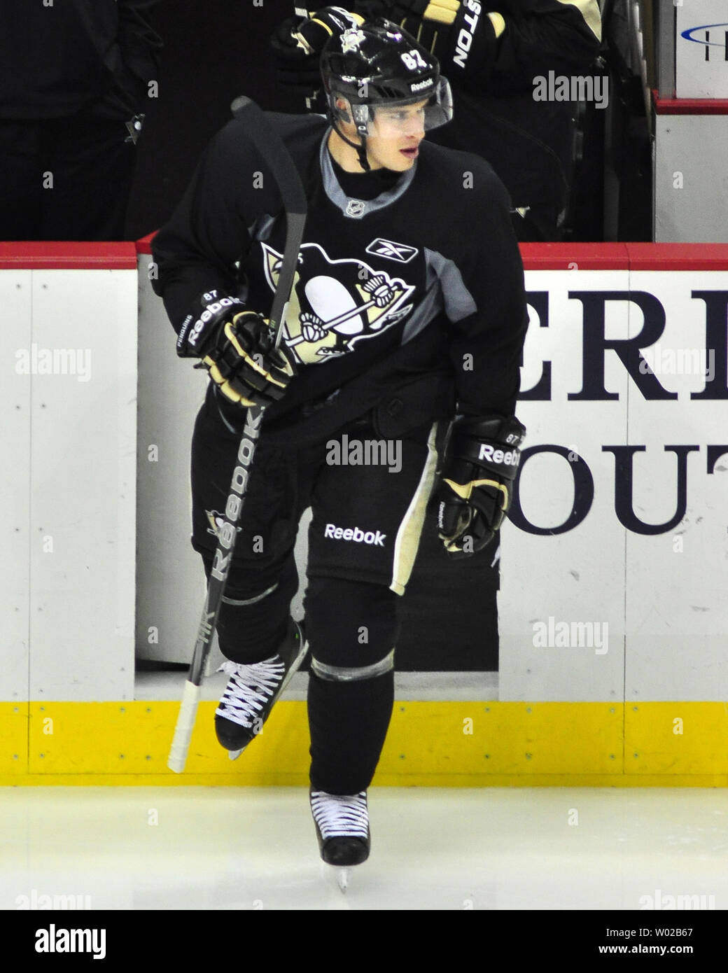 Pittsburgh Penguins Sidney Crosby Steps On To The Ice For Practice At The Consol Energy Center In Pittsburgh Pa On October 28 2011 The Penguins Center Sidney Crosby Has Been Off The