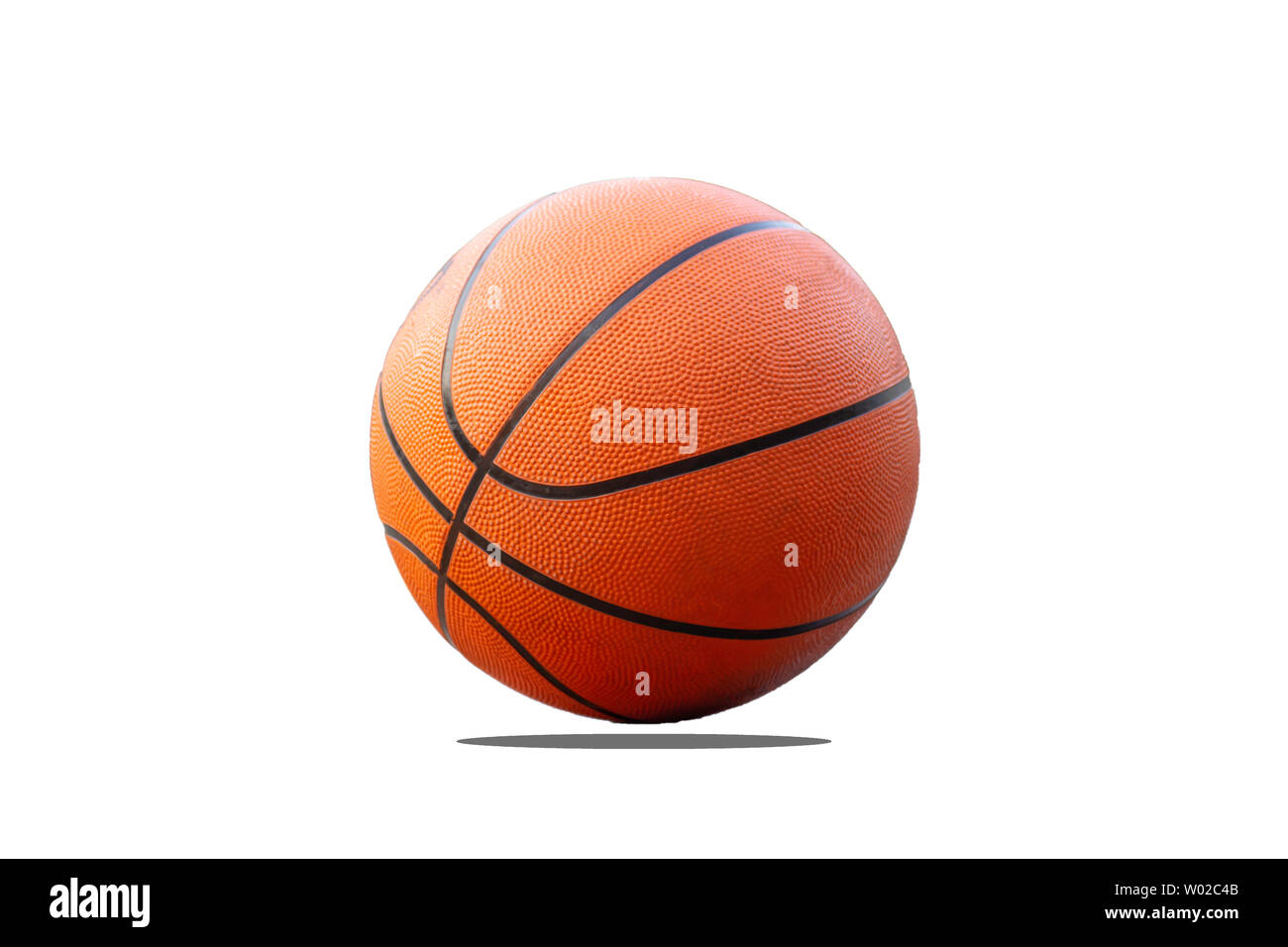 Basketball on a white background with clipping path. Stock Photo
