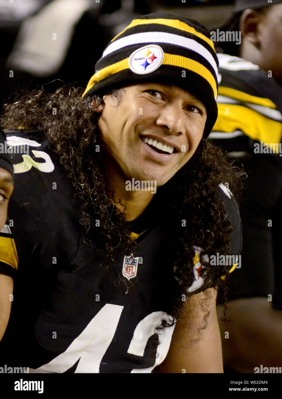 Pittsburgh Steelers Safety Troy Polamalu Stock Photos Pittsburgh