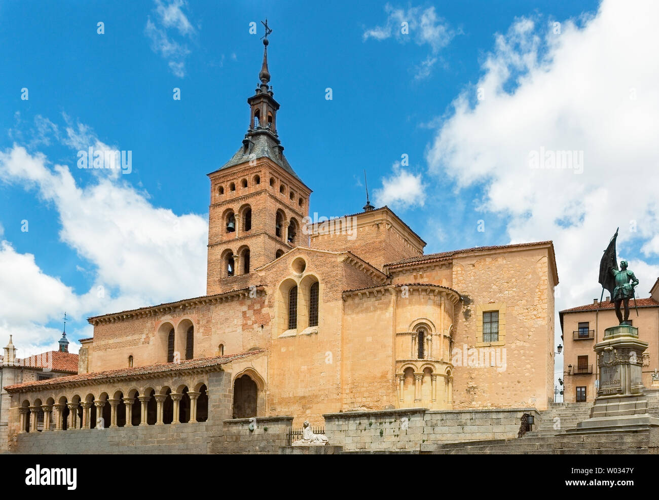 old church of San Martín in Segovia Spain Stock Photo