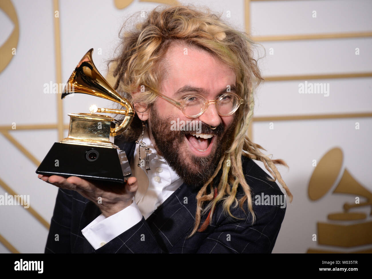 Producer Shawn Everett, winner of the Best Engineered Album, Non-Classical, appears backstage during the 58th annual Grammy Awards held at Staples Center in Los Angeles on February 15, 2016. Photo by Phil McCarten/UPI Stock Photo