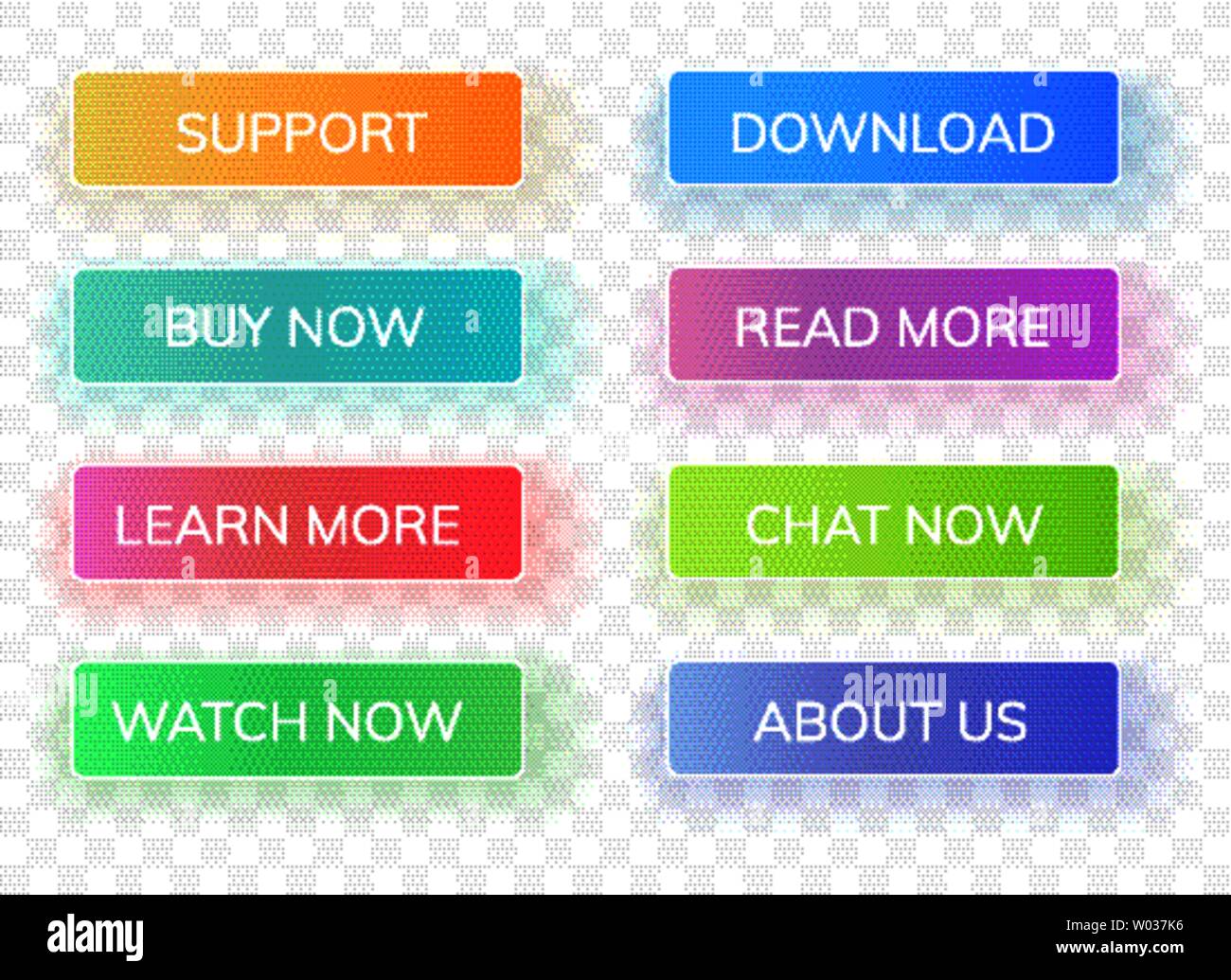 Game ui buttons mobile Stock Vector Images - Alamy