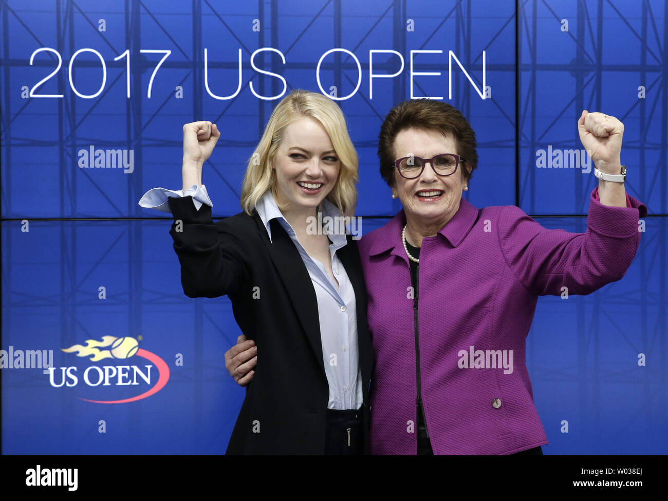 Photo: 'Battle of the Sexes' cast at the US Open - NYP20170909132