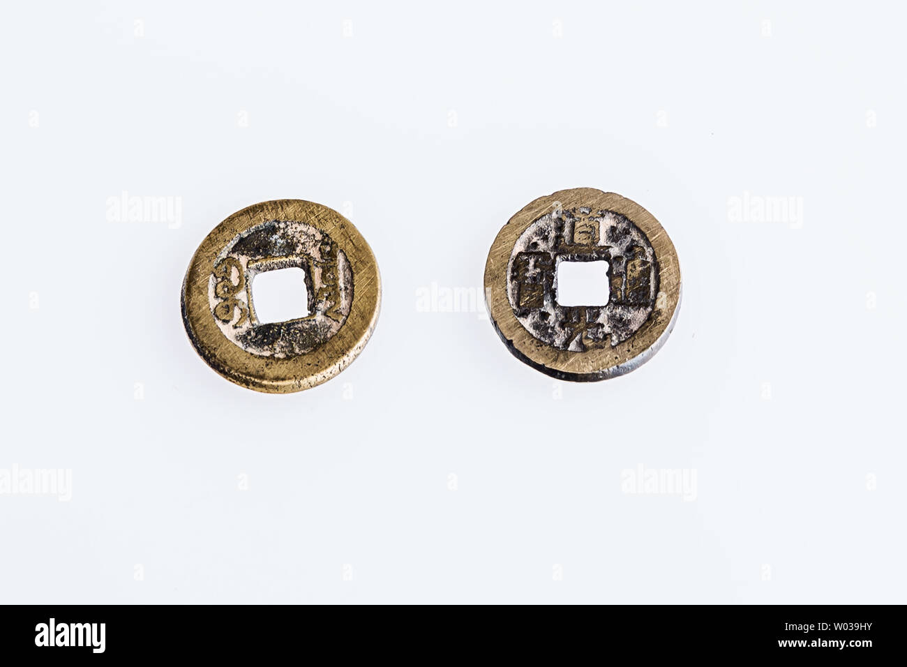 ancient coins Stock Photo