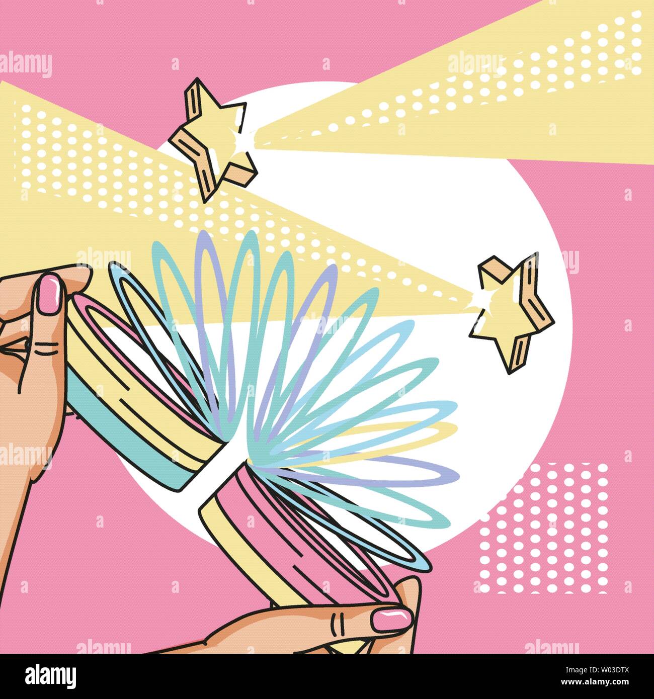 90s style rainbow spring design, Vintage retro fashion culture funky