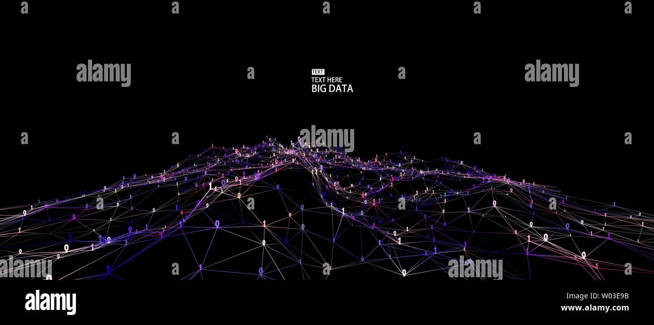 Background diagram of big data in the era of network technology Stock ...