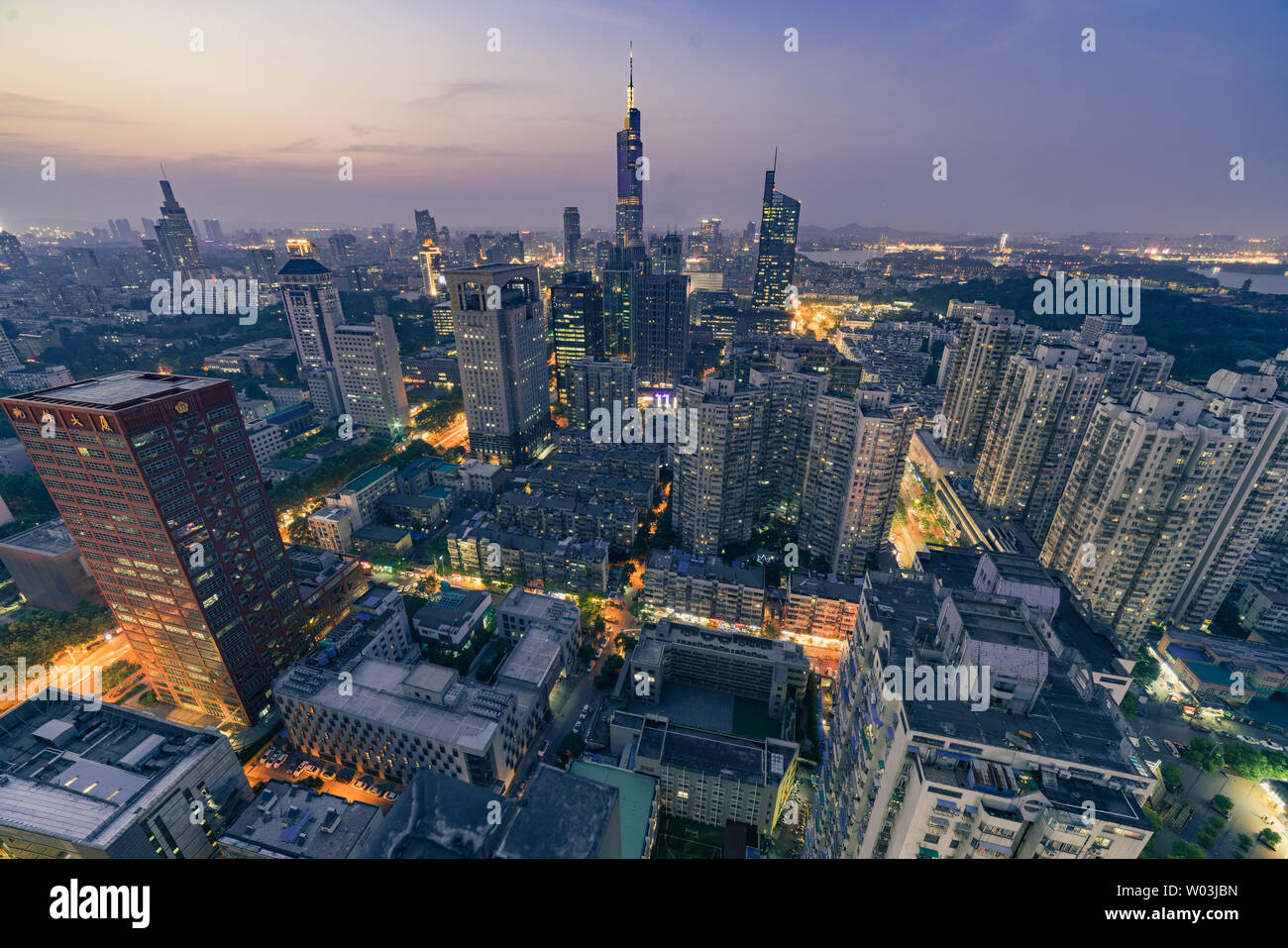 The city of Jinling. Stock Photo