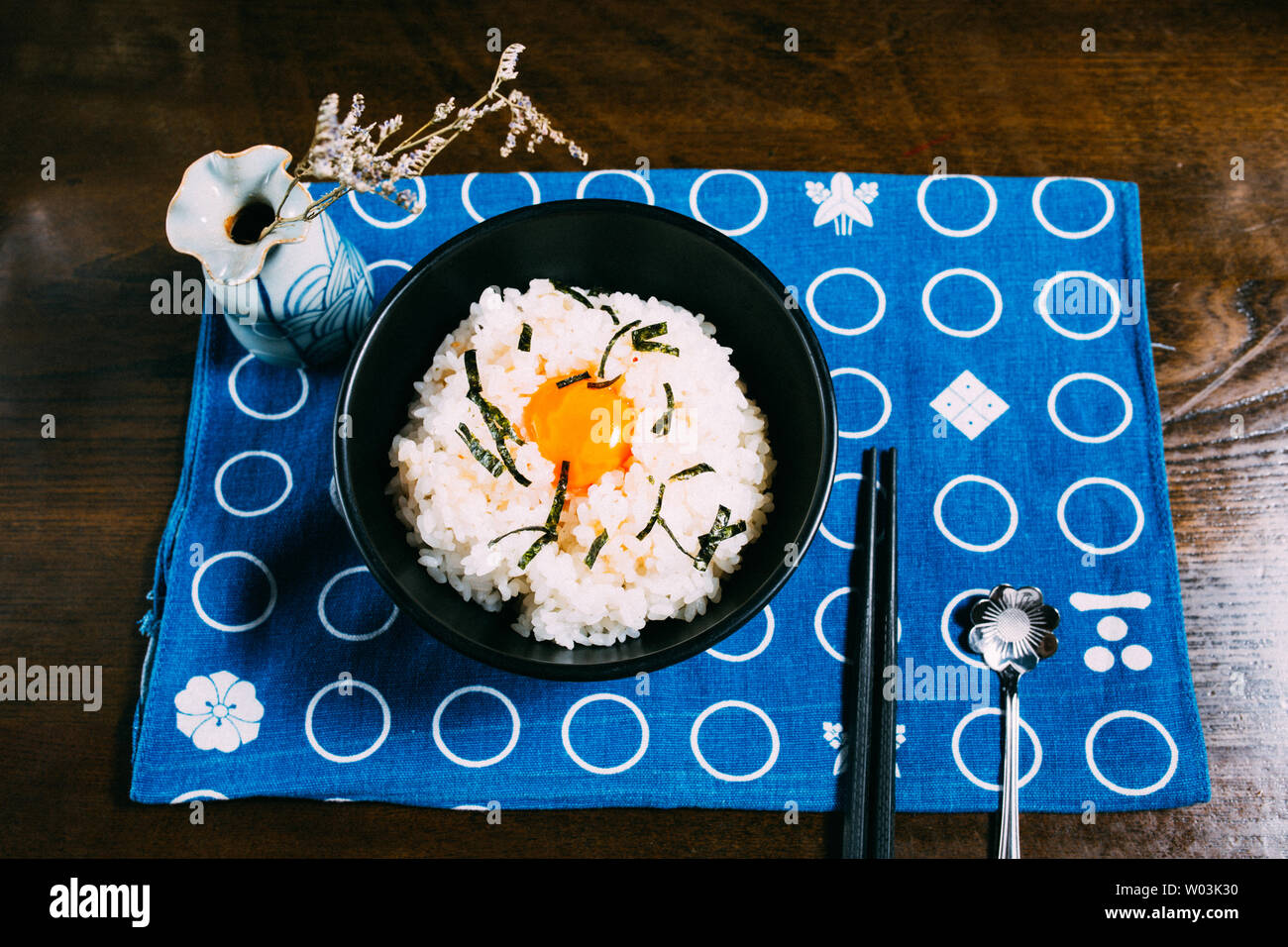 Japanese egg yolk rice Stock Photo Alamy