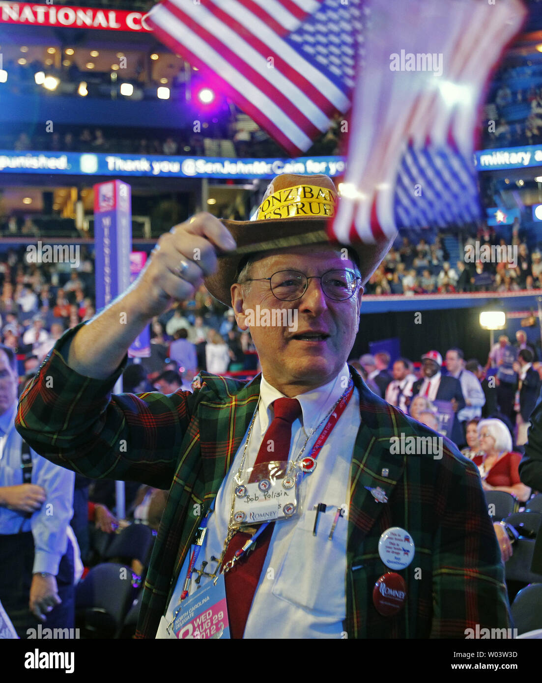 American election 2012 flags hi-res stock photography and images - Alamy