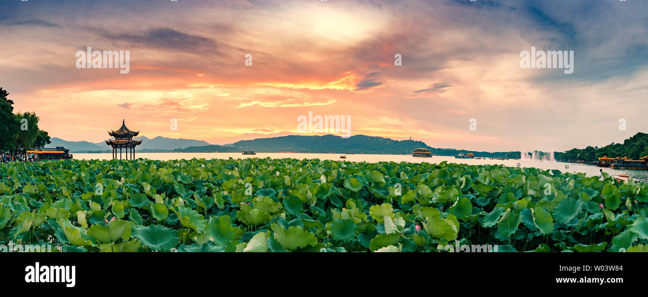 Hangzhou West Lake Autumn Stock Photo