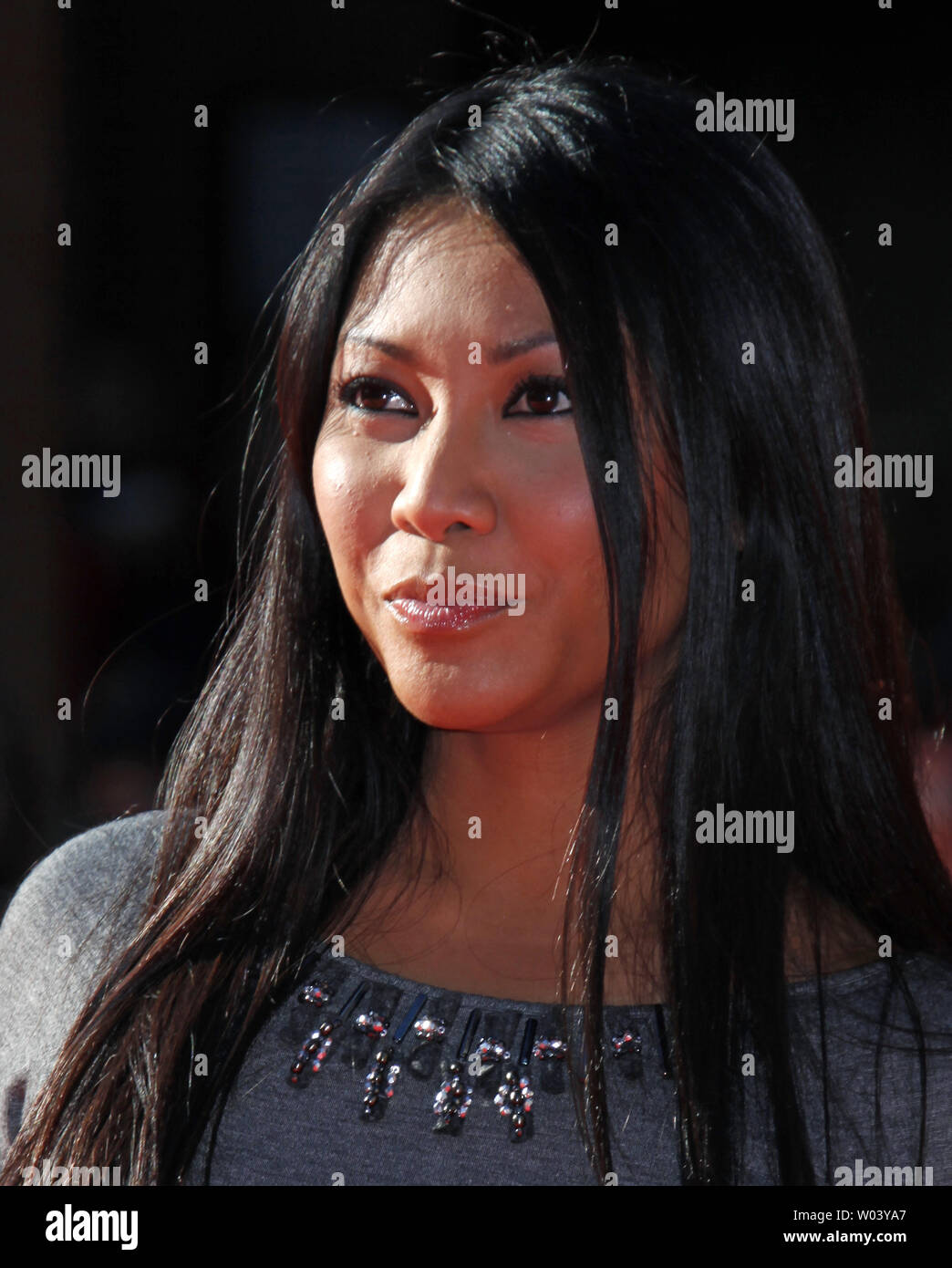 Anggun arrives on the red carpet during the 4th Rome International Film Festival in Rome on October 16, 2009.   UPI Photo/David Silpa Stock Photo