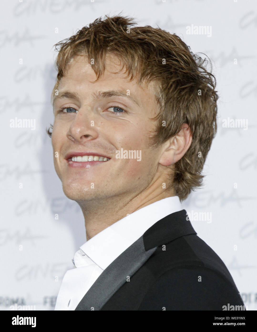 Charlie Bewley arrives at a photocall for the film 'The Twilight Saga: New Moon' during the 4th Rome International Film Festival in Rome on October 22, 2009.   UPI Photo/David Silpa Stock Photo