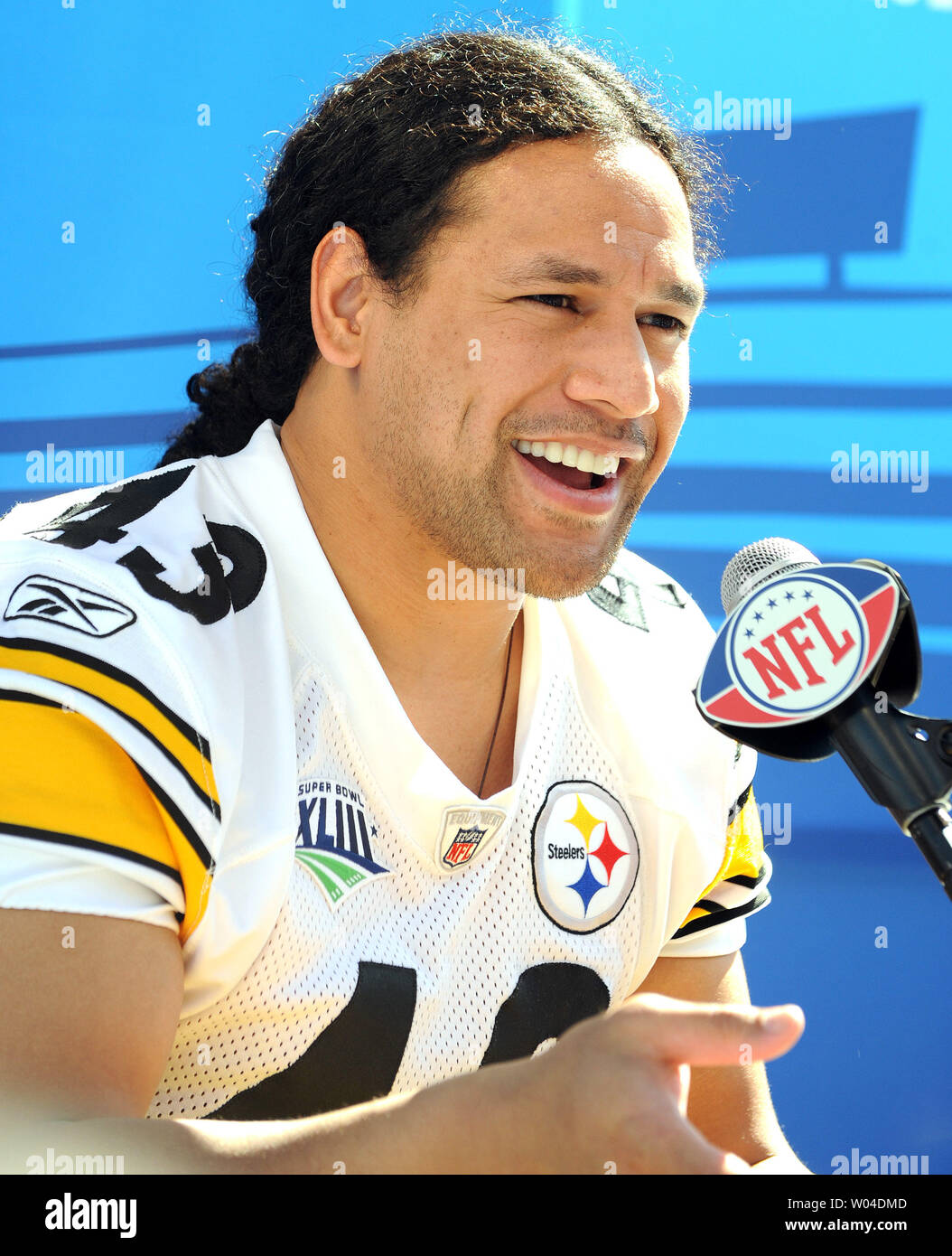 Pittsburgh Steelers Safety Troy Polamalu Stock Photos Pittsburgh