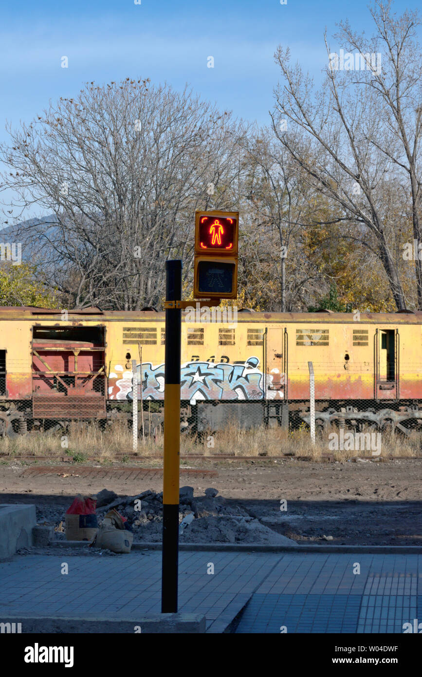 A pedestrian red traffic light, indicating to stop Stock Photo - Alamy