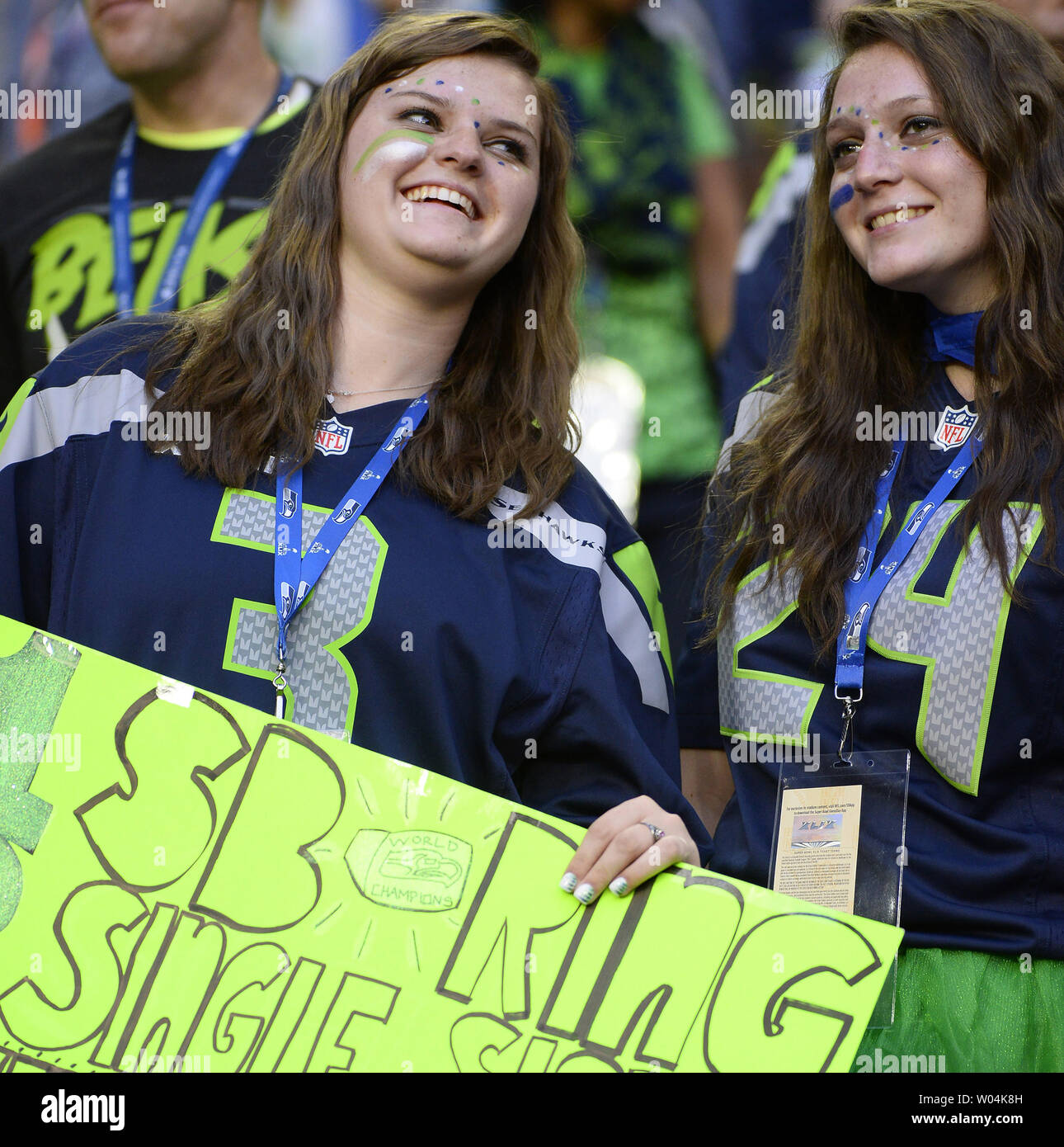 Smiling Seattle Seahawk Pregame Activities High Resolution Stock Photography and Images - Alamy