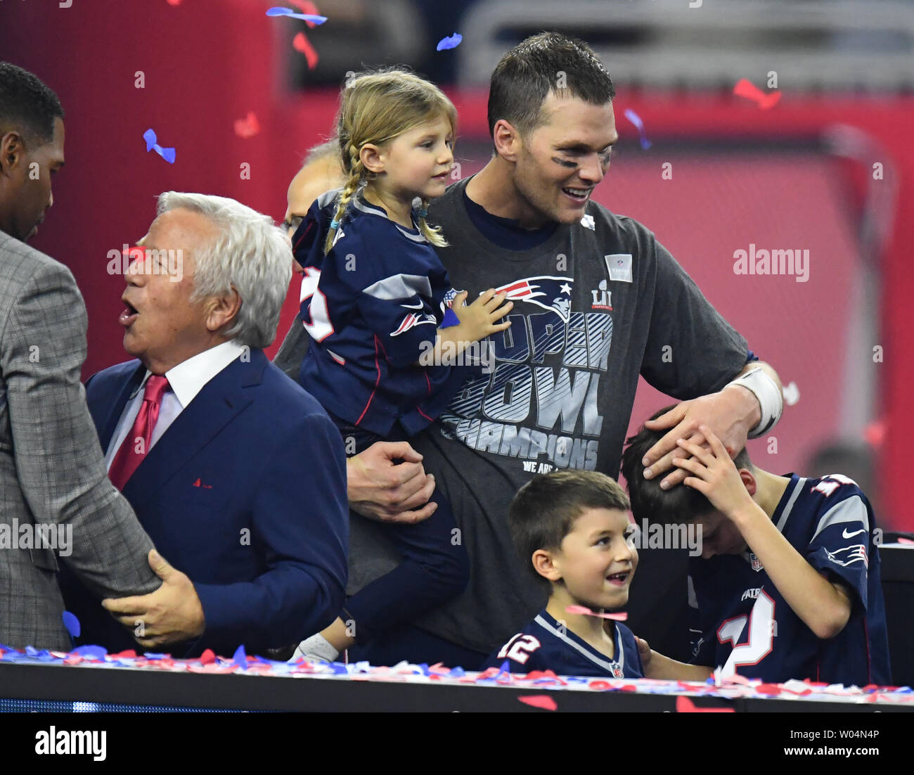 Photos of Tom Brady fans at Super Bowl LI in Houston