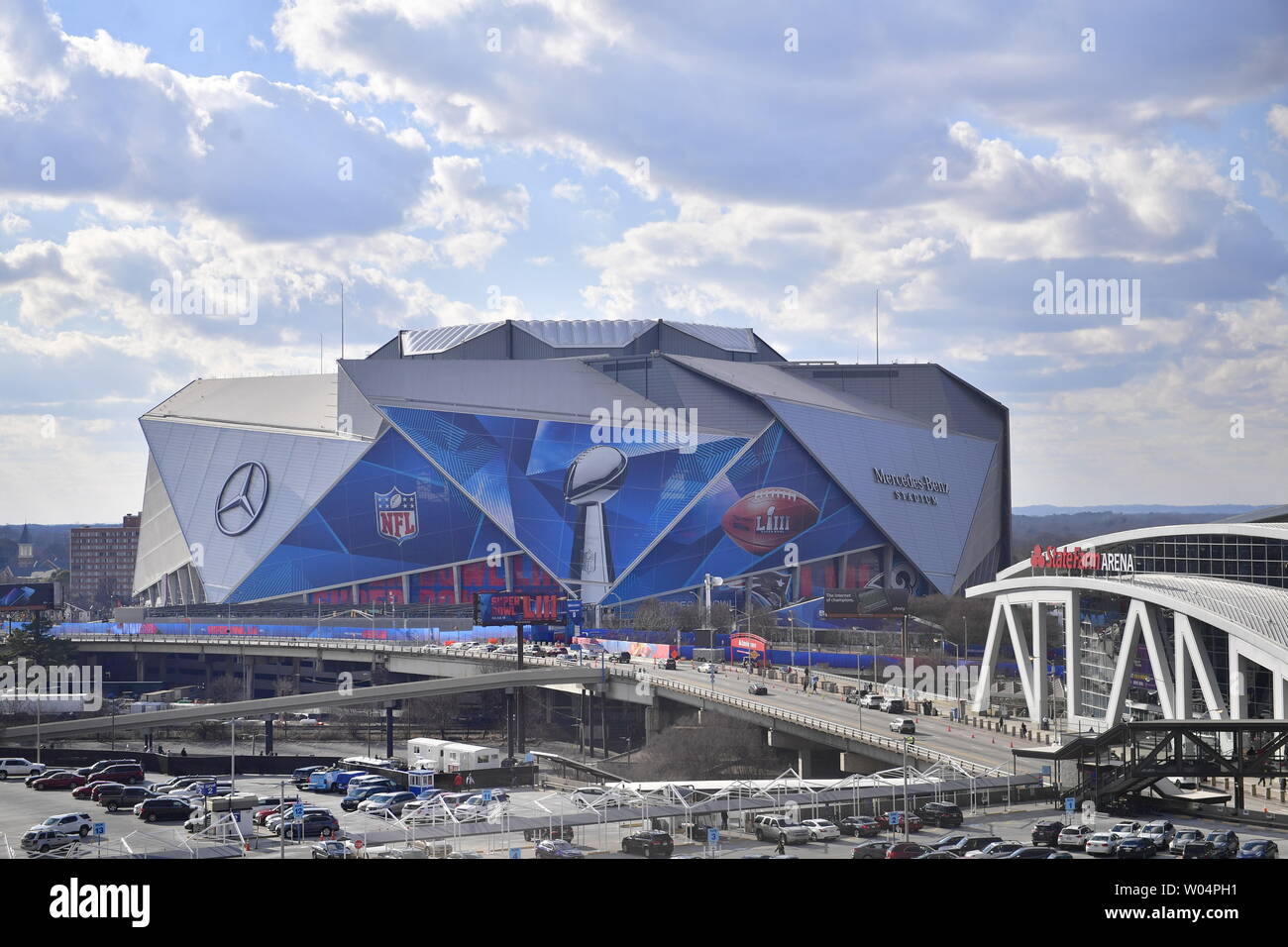 Look: 'Insane Foot Traffic' At State Farm Stadium For Super Bowl