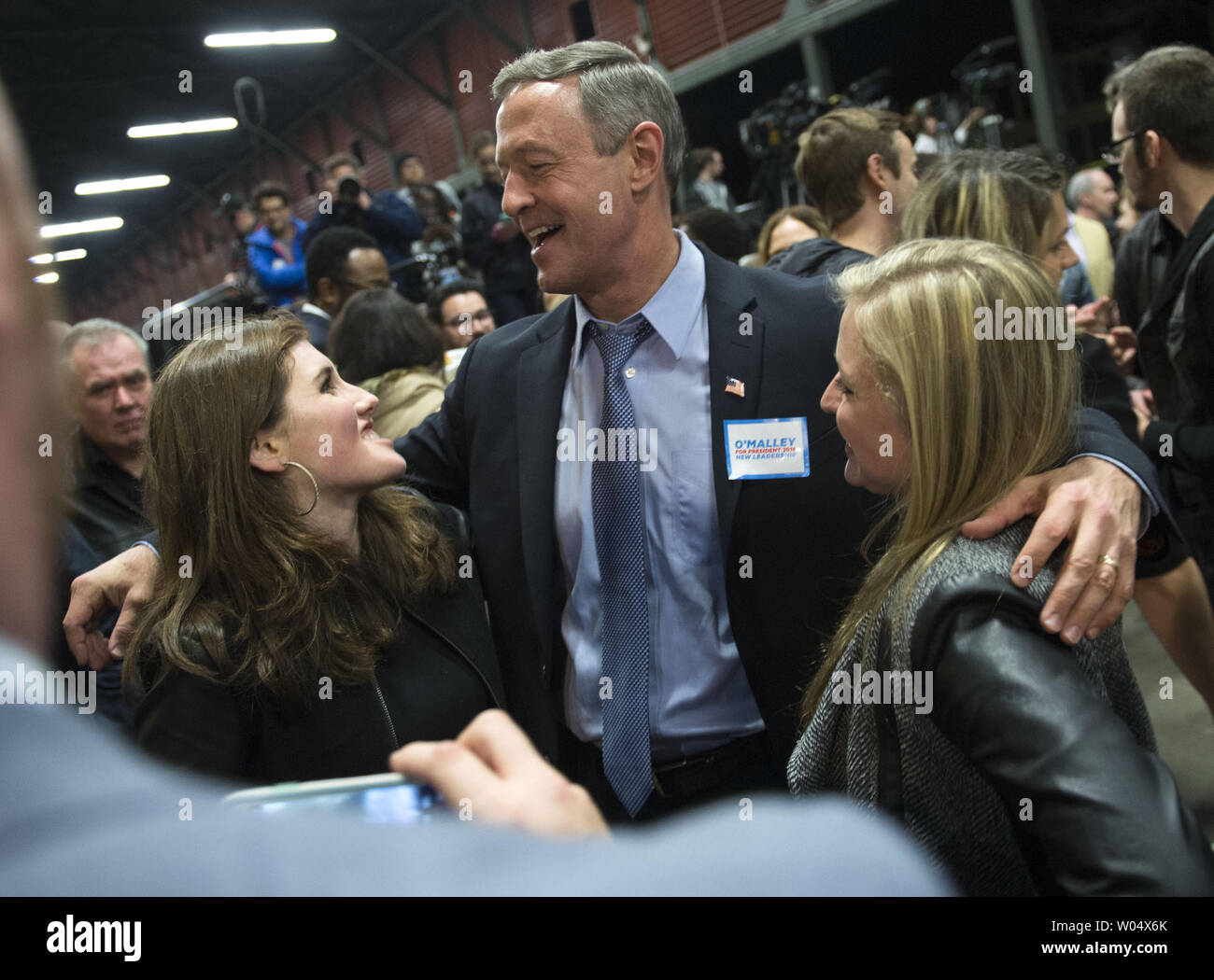 Democratic presidential candidate Martin O'Malley greets people at the James Clyburn Fish Fry in Charleston, South Carolina on January 17, 2106. Photo by Kevin Dietsch/UPI Stock Photo