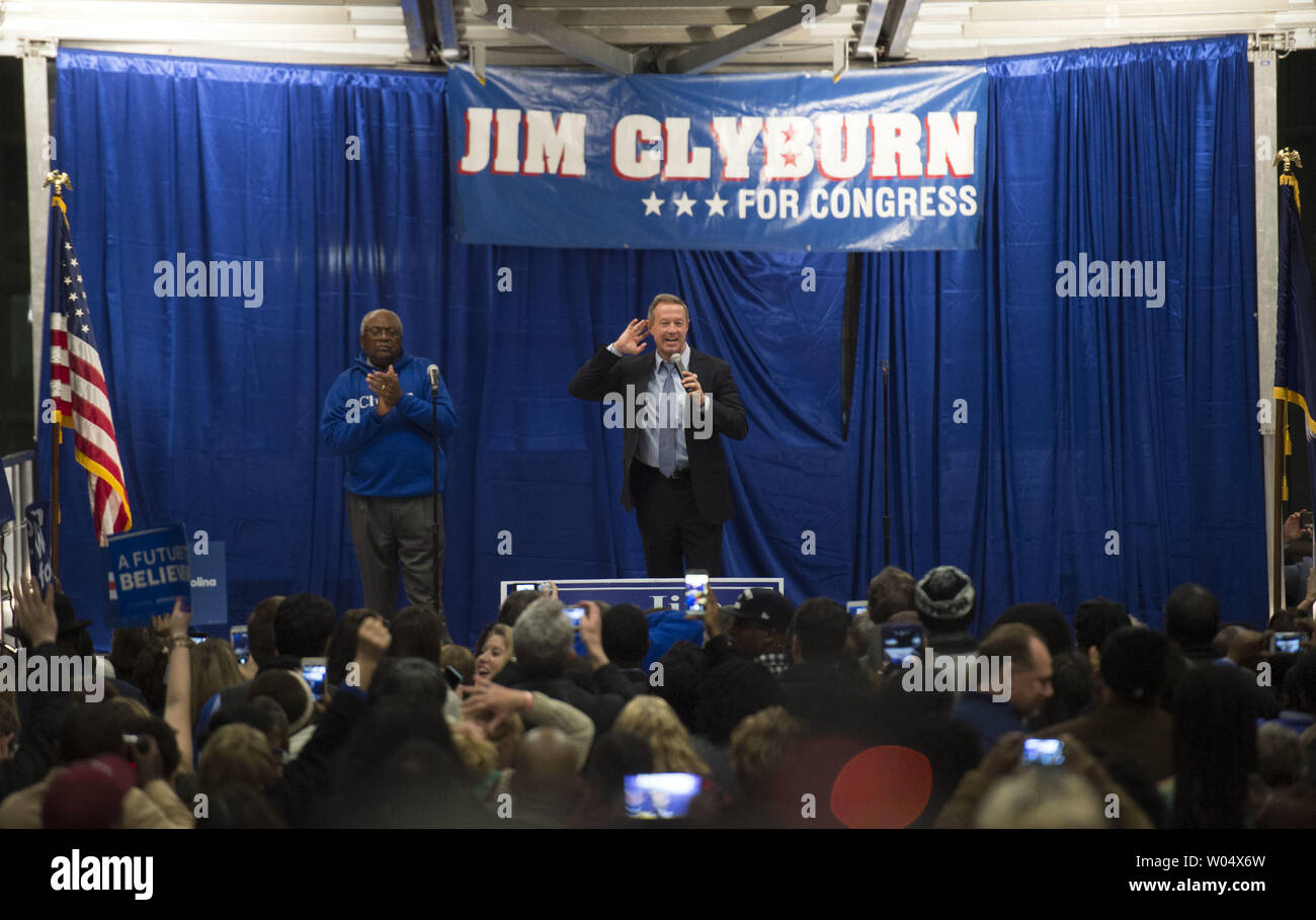 Democratic presidential candidate Martin O'Malley speaks at the James Clyburn Fish Fry in Charleston, South Carolina on January 17, 2106. Photo by Kevin Dietsch/UPI Stock Photo