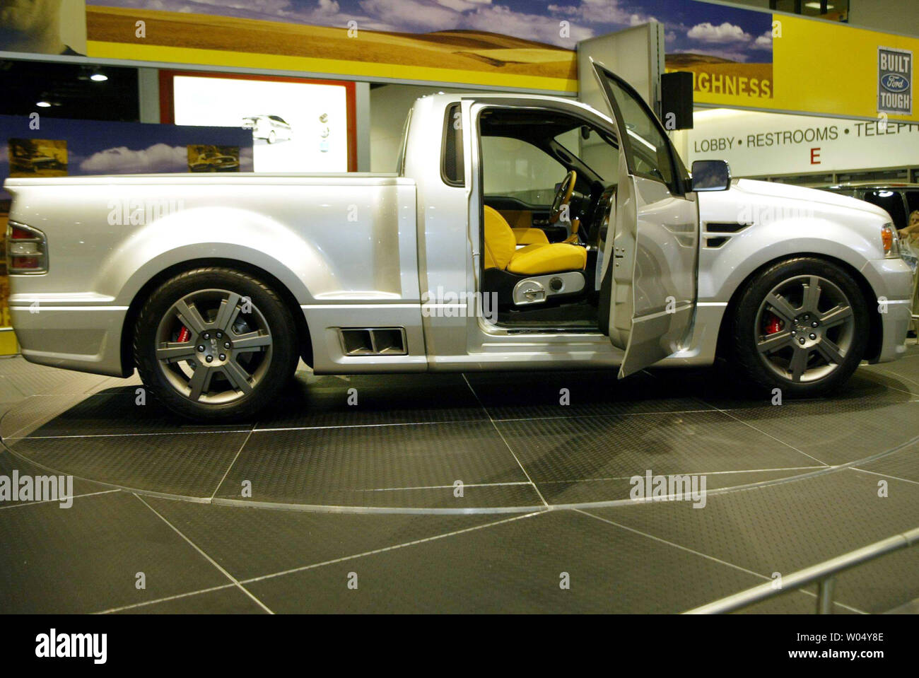 The new Ford Lightning Concept Truck at the 2004 San Diego International Auto Show in San Diego, California, New Year's Day, 2004.    (UPI Photo/Roger Williams) Stock Photo