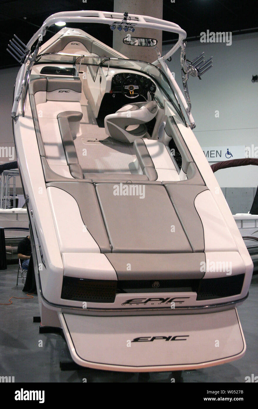 An Epic speed boat is on display at the 2007 San Diego Boat Show at the