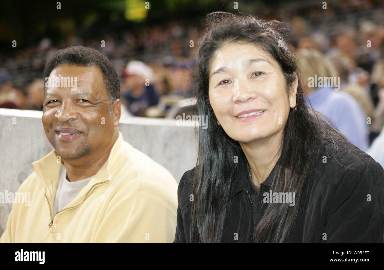Waymon and Eiko Roberts, parents of the San Francisco Giants