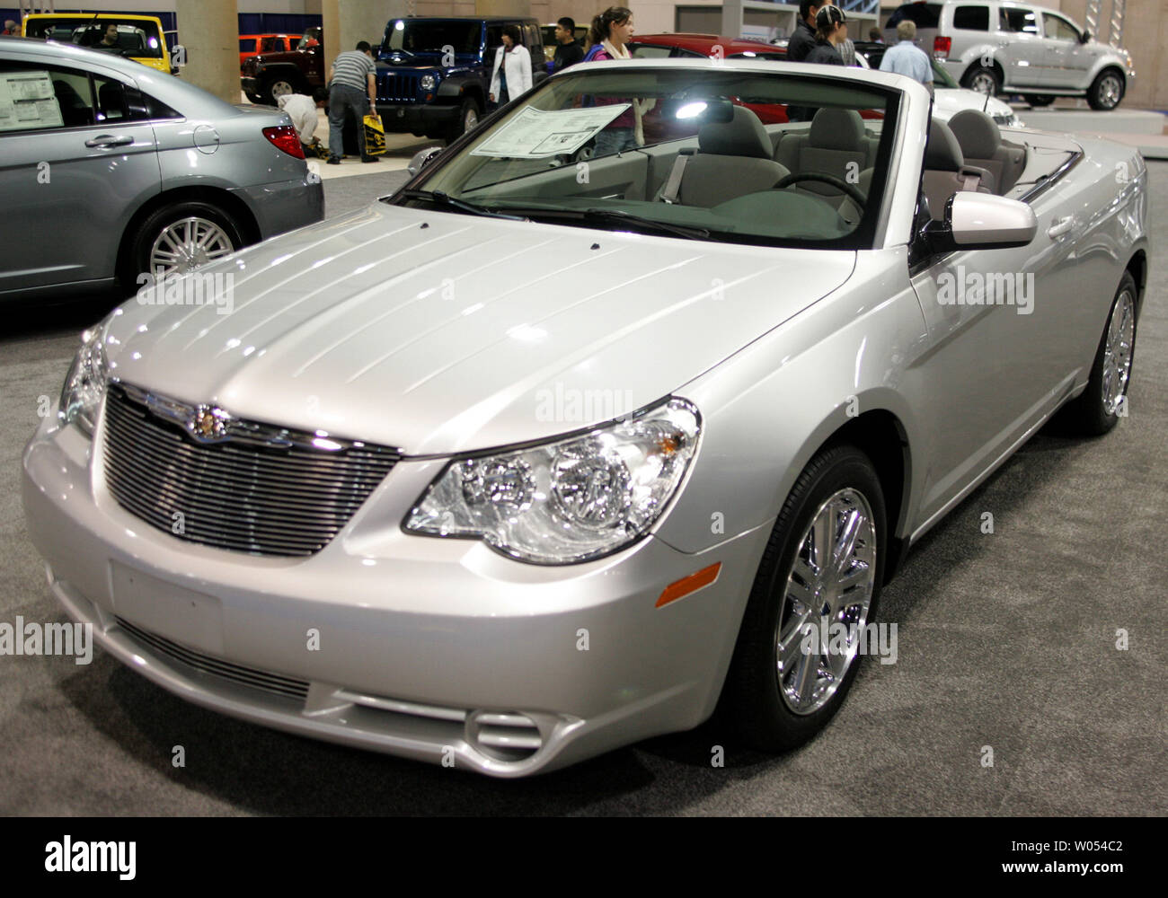 A Chrysler Sebring convertible is on display at the 2009 San Diego
