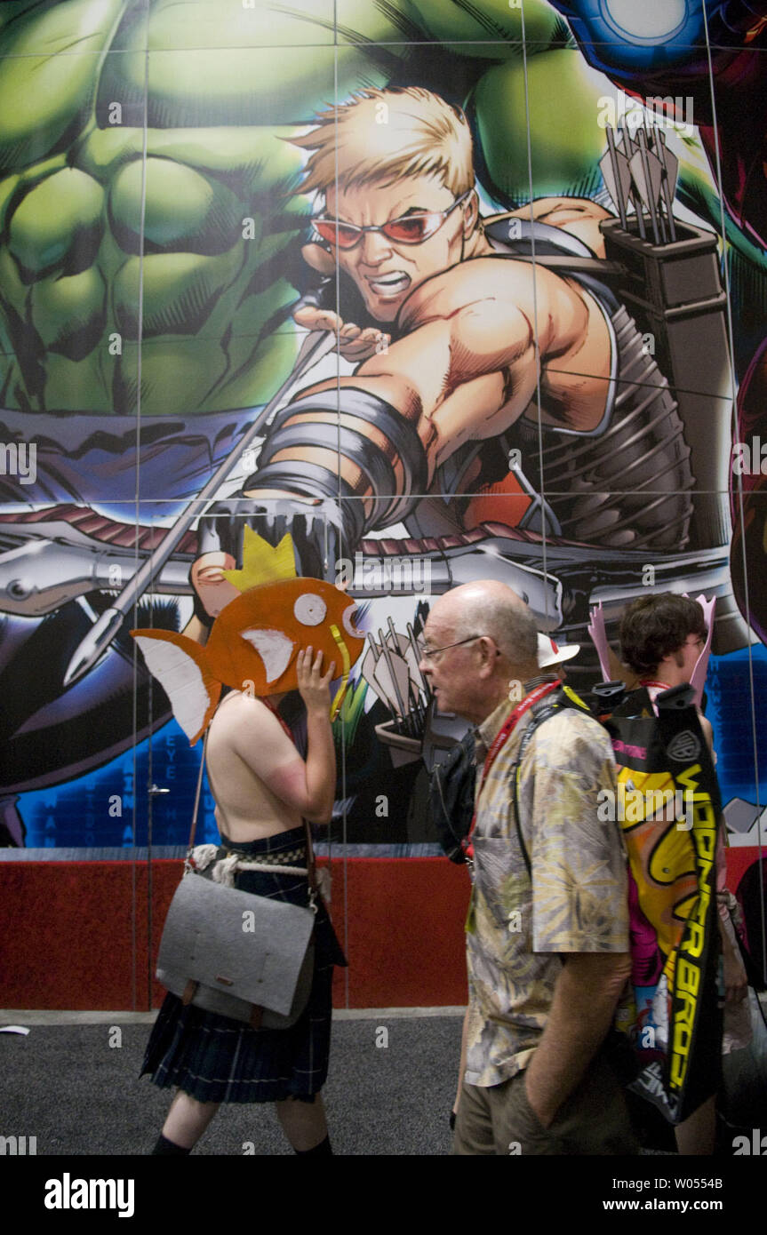 Visitors attend the 42nd annual Comic-Con International, the largest ...