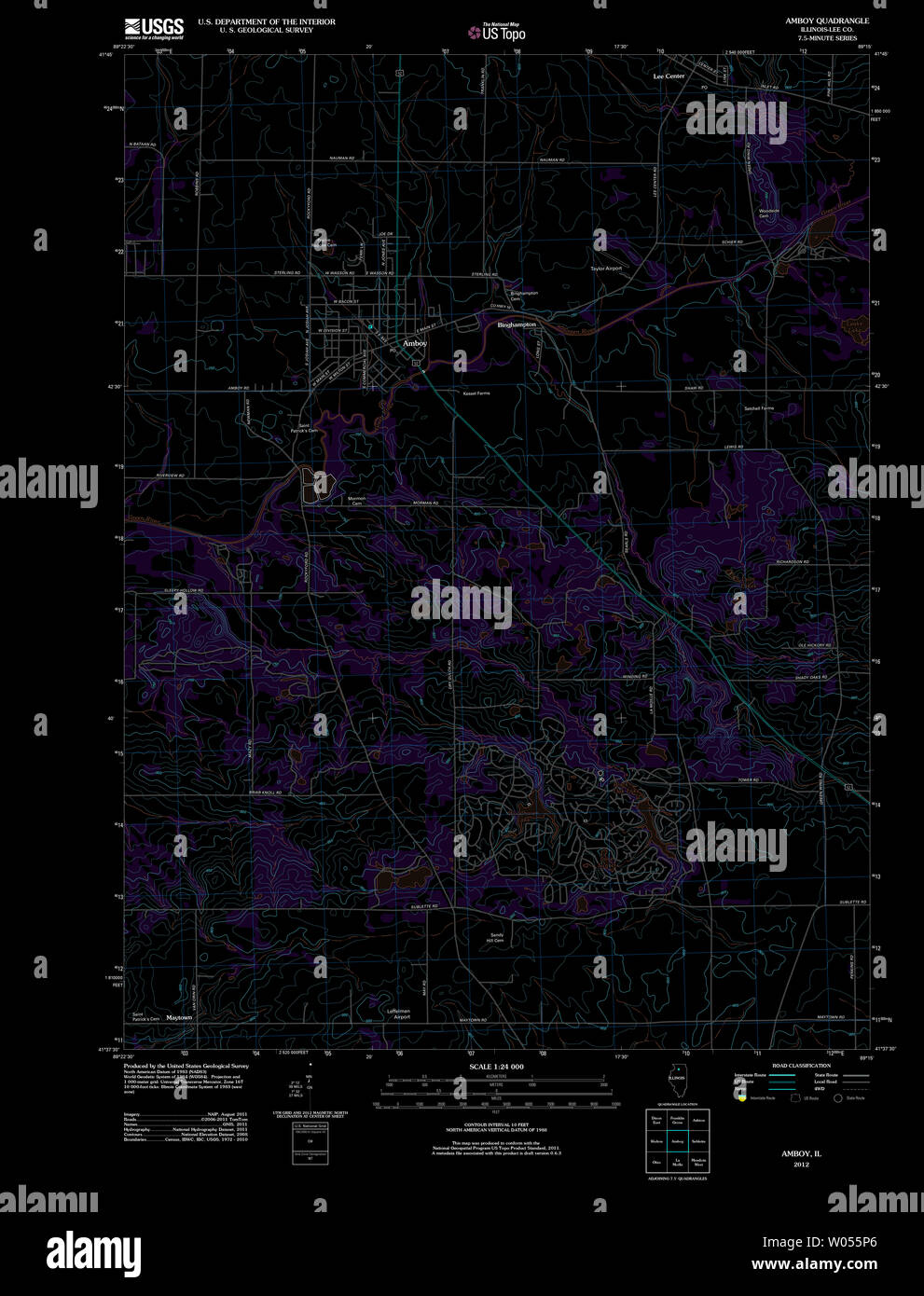 Amboy map hires stock photography and images Alamy