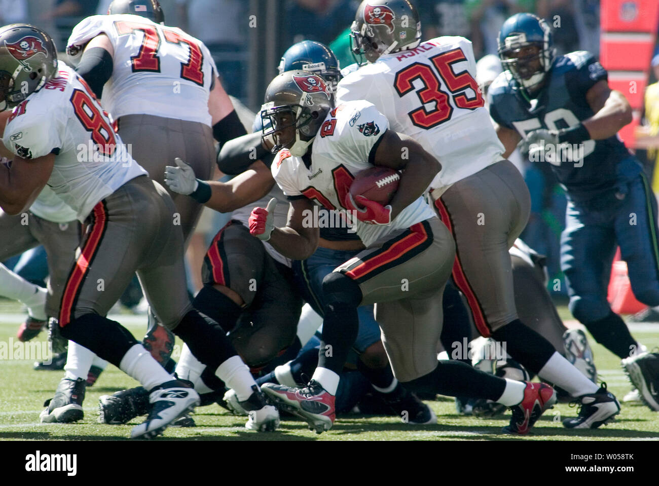 Tampa Bay Buccaneers Carnell Williams on the sidelines of the Louisiana  Superdome during action against the New Orleans Saints October 8, 2006. The  Saints defeated the Buccaneers 24-21. (UPI Photo/A.J. Sisco Stock