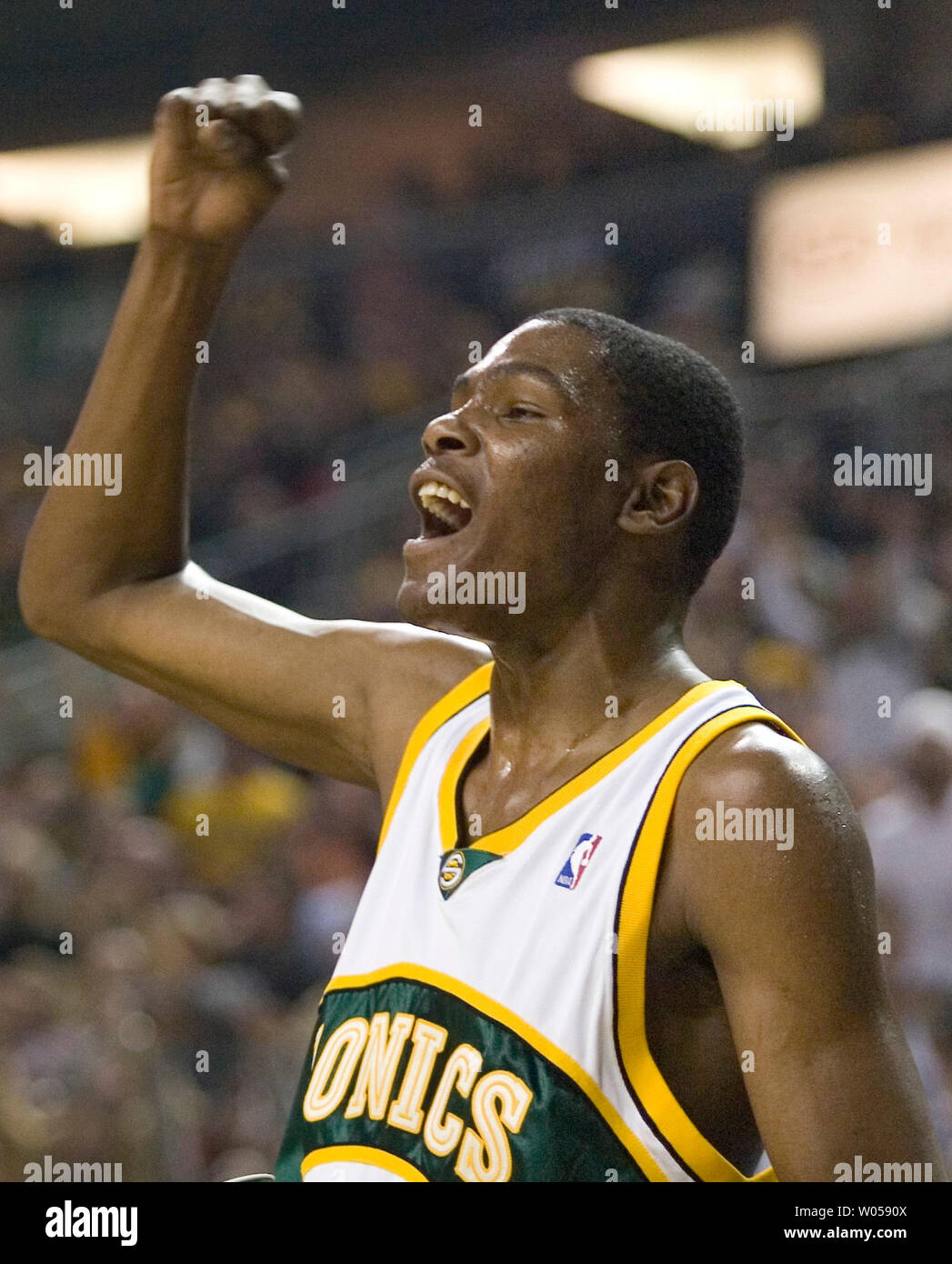 Kevin durant of the seattle supersonics hi-res stock photography