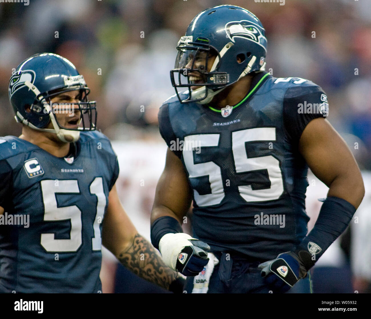 Seattle Seahawks defensive end Darryl Johnson (40) defends against the San  Francisco 49ers during an NFL football game, Sunday, Sept. 18, 2022 in  Santa Clara, Calif. (AP Photo/Lachlan Cunningham Stock Photo - Alamy