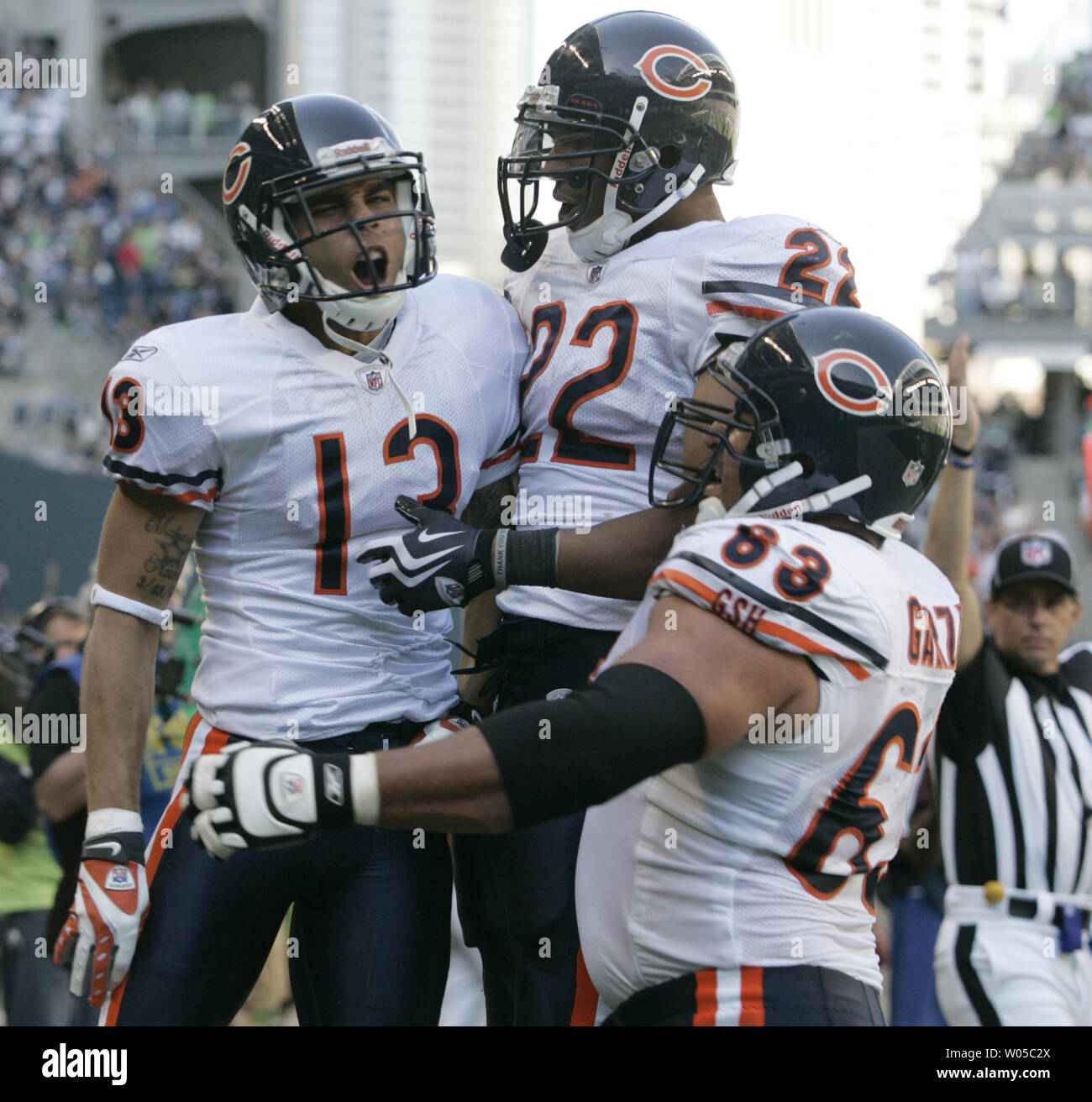 Wide receiver Johnny Knox (13) makes a catch during the Chicago Bears  minicamp practice at Halas Hall in Lake Forest, Illinois. (Credit Image: ©  John Rowland/Southcreek Global/ZUMApress.com Stock Photo - Alamy