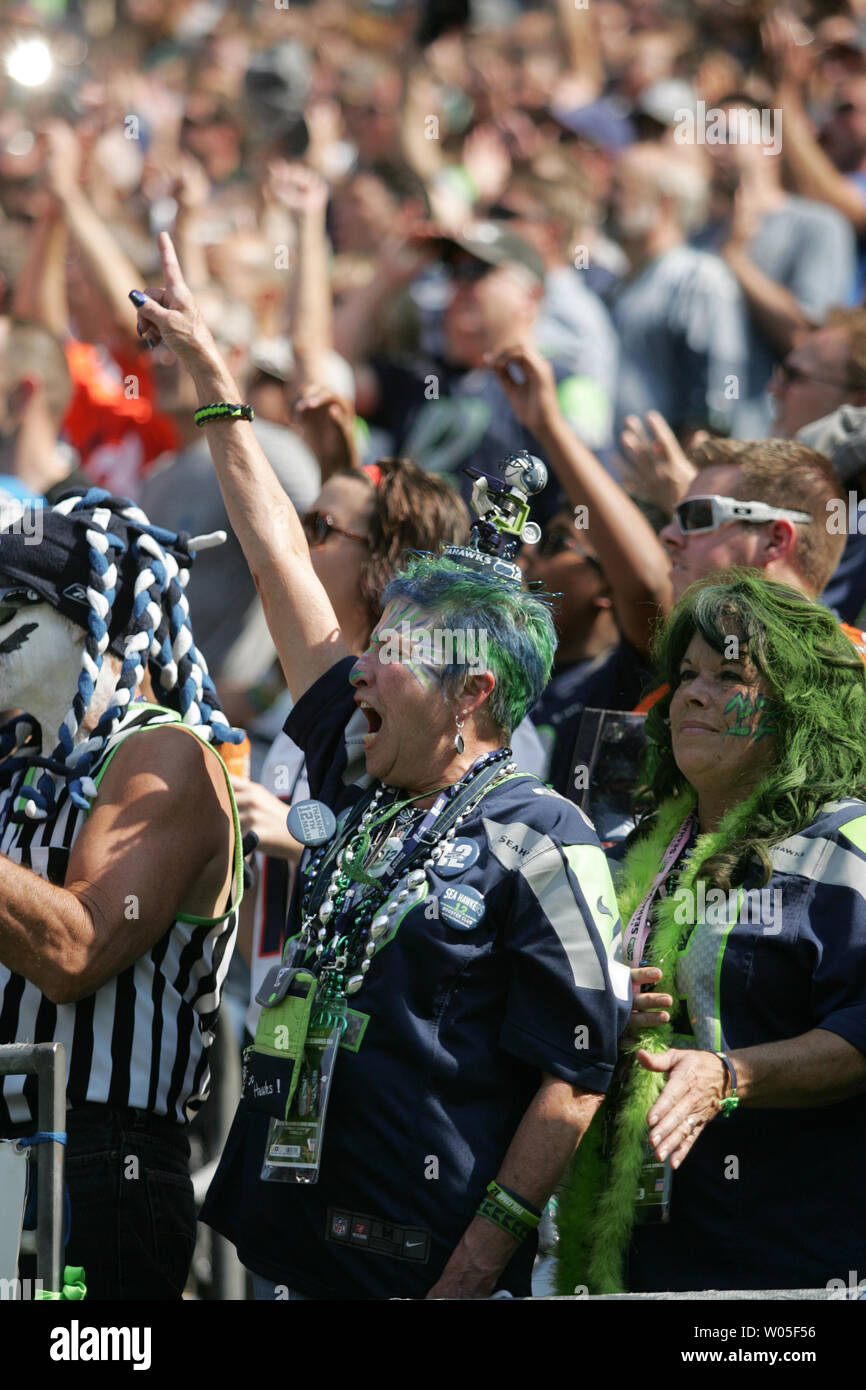 Seattle Seahawks running back Marshawn Lynch (24) holds a bottle of  champaign and a drum during the Super Bowl XLVIII celebration at  CenturyLink Field on February 5, 2014 in Seattle. UPI/Jim Bryant