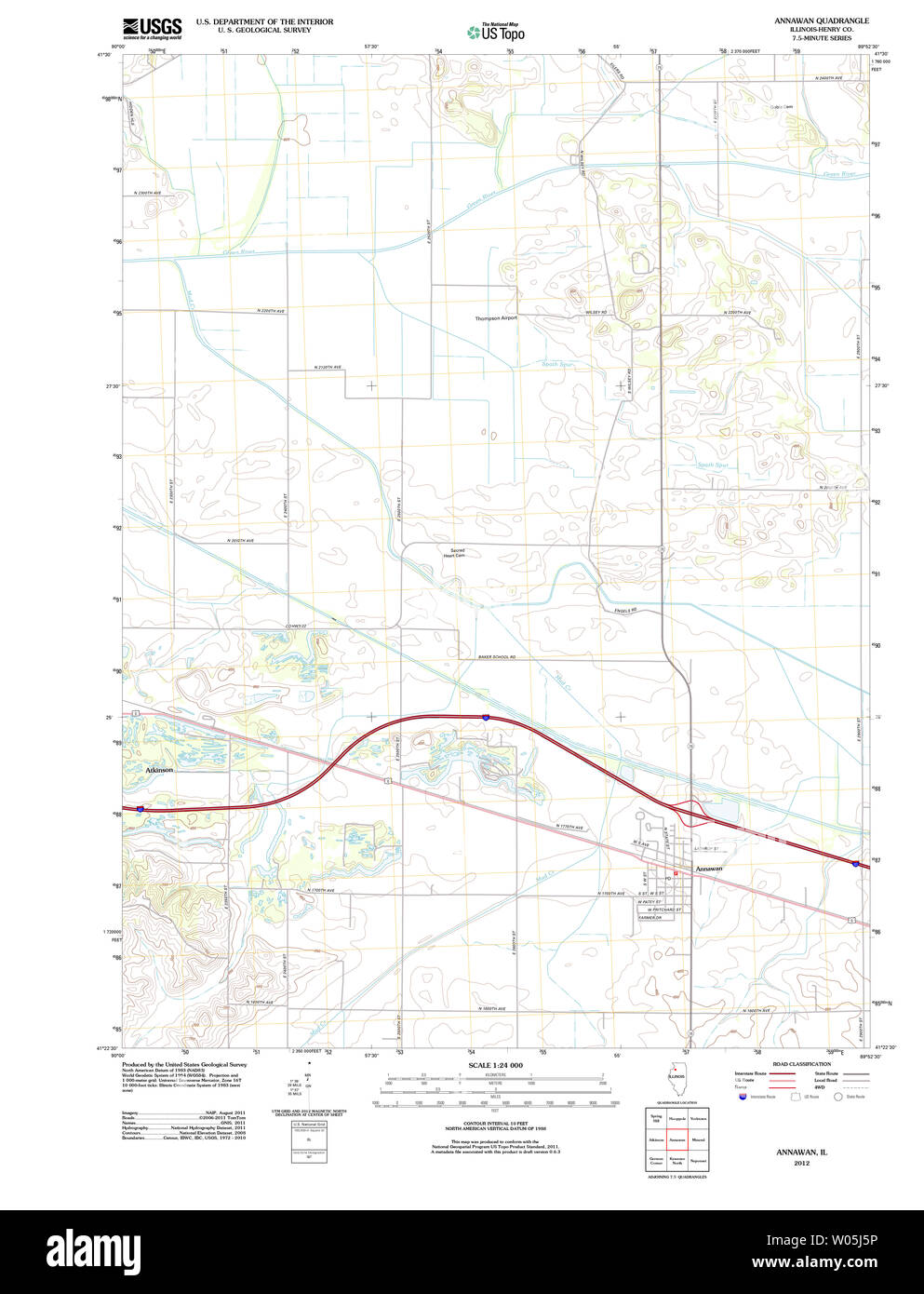Annawan illinois map Cut Out Stock Images & Pictures Alamy