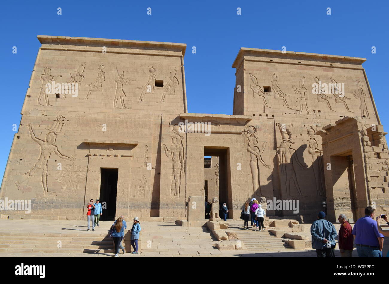 Temple of Philae, Egypt, Entrance Stock Photo