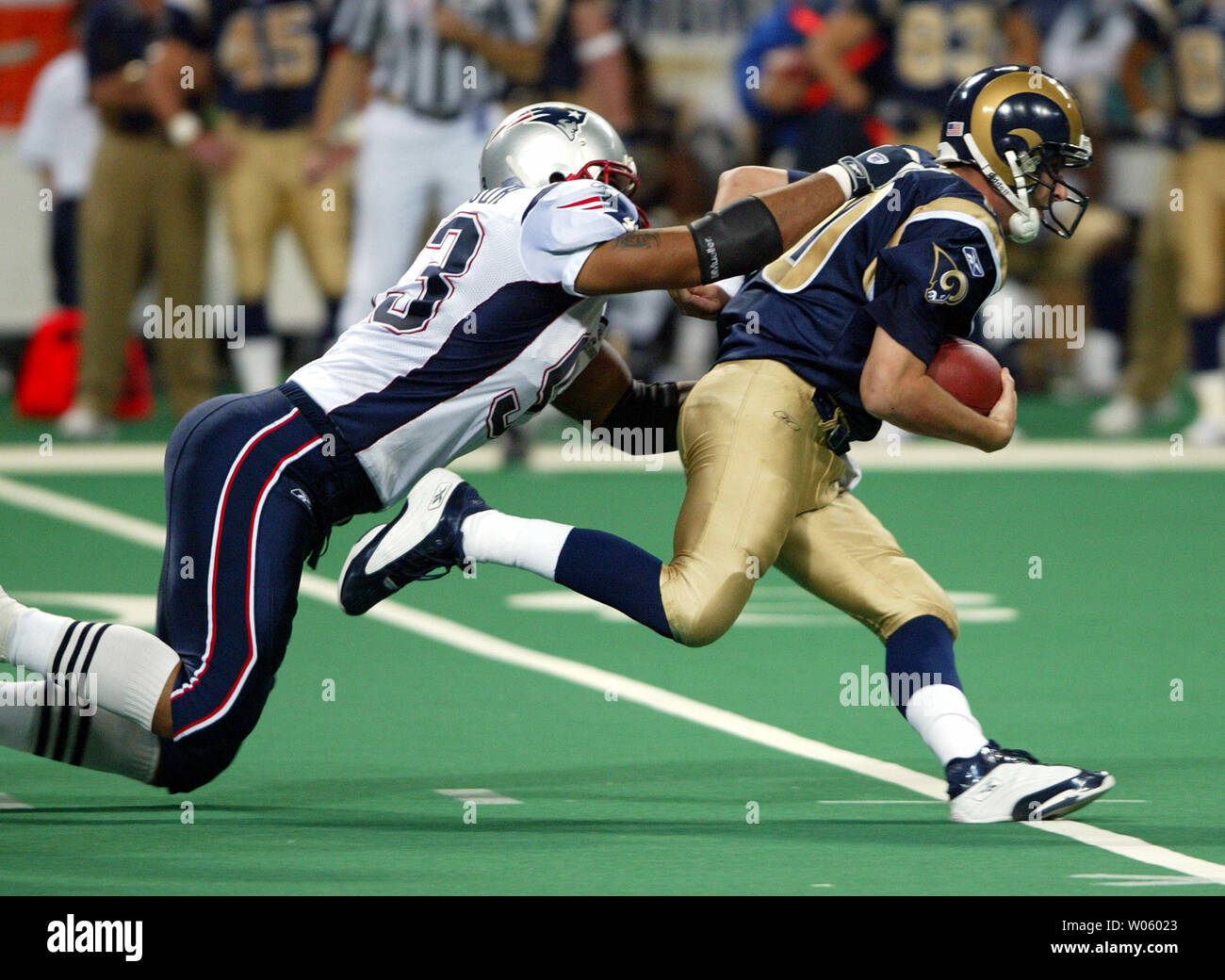 New England Patriots Richard Seymour sacks Pittsburgh Steelers Ben