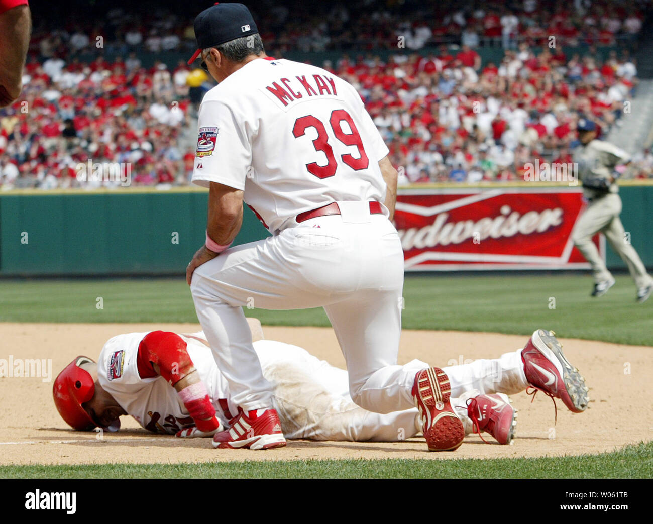 FILE -- This is a 2009 file photo showing St. Louis Cardinals baseball  player Yadier Molina. A New York sports marketing firm has sued St. Louis  Cardinals catcher Yadier Molina, saying he