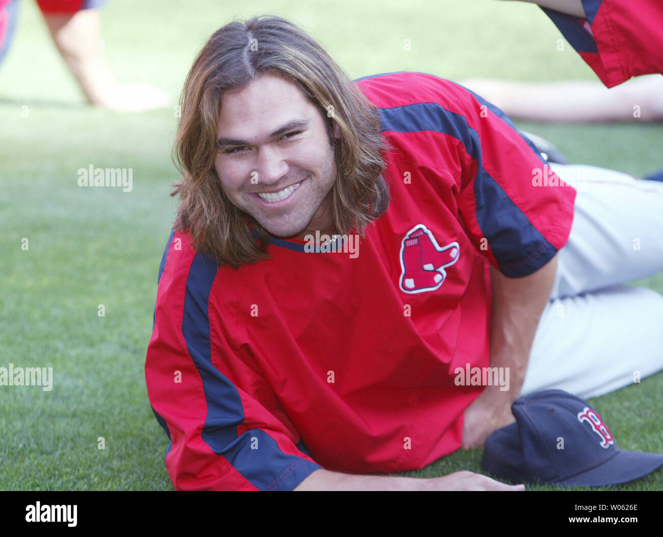 Boston Red Sox Johnny Damon R Editorial Stock Photo - Stock Image