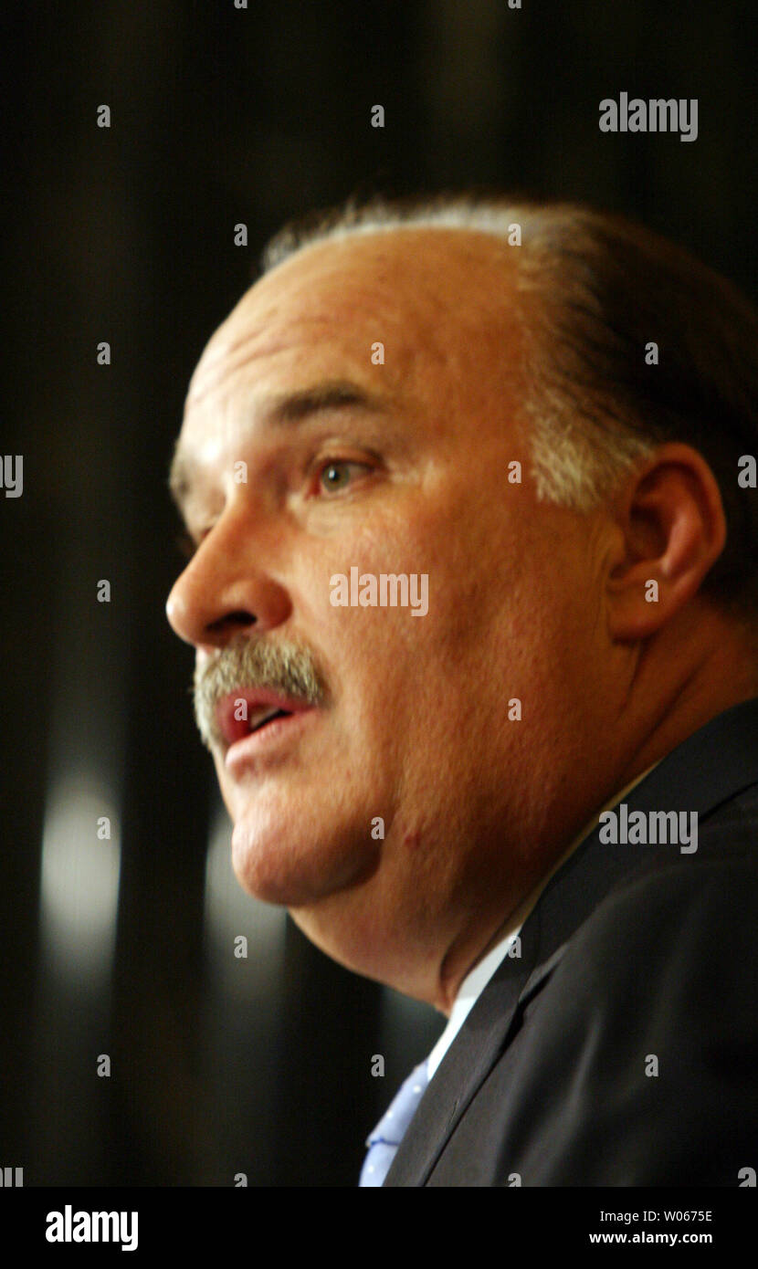 New St Louis Blues Hockey Team President John Davidson Talks With Reporters After It Was Announced That The Sale Of The Blues Had Been Approved To The Sports Capital Partners Group By