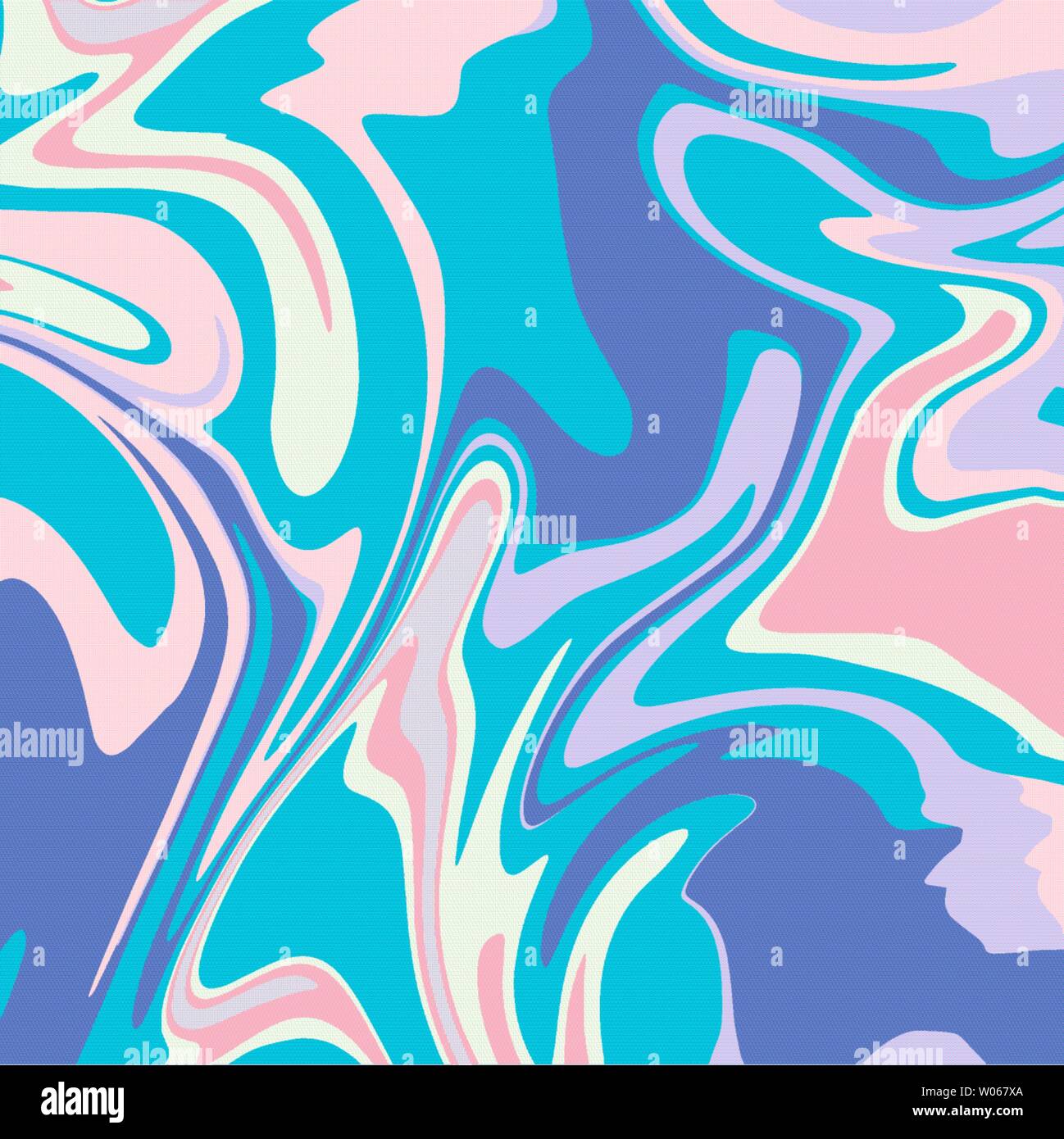 Vector marble background in pastel colors. Multi-colored fluid texture. Abstract wave pattern Template for covers, presentations, flyers, posters, bro Stock Vector
