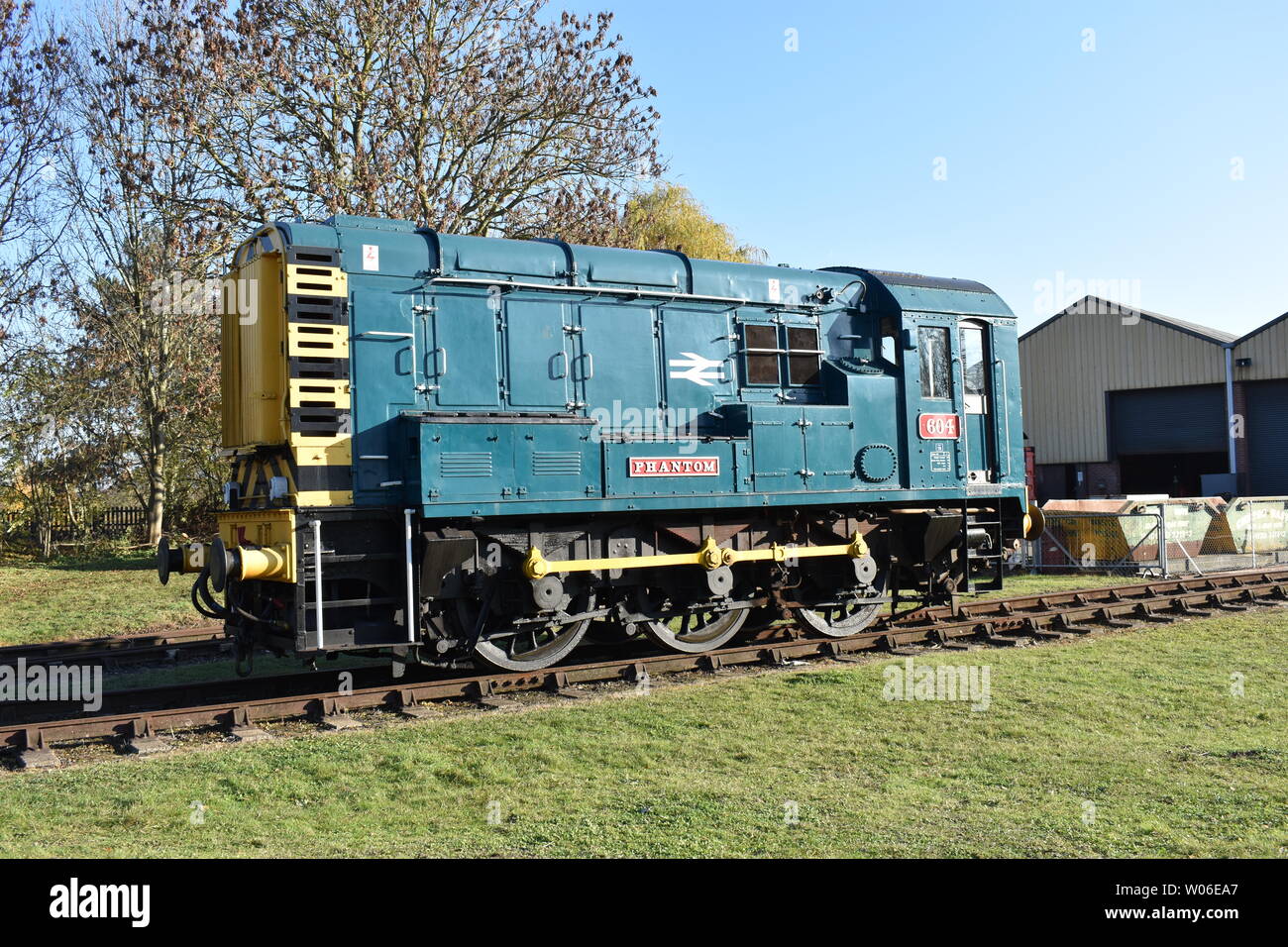 08 Shunter Didcot Steam Railway Stock Photo