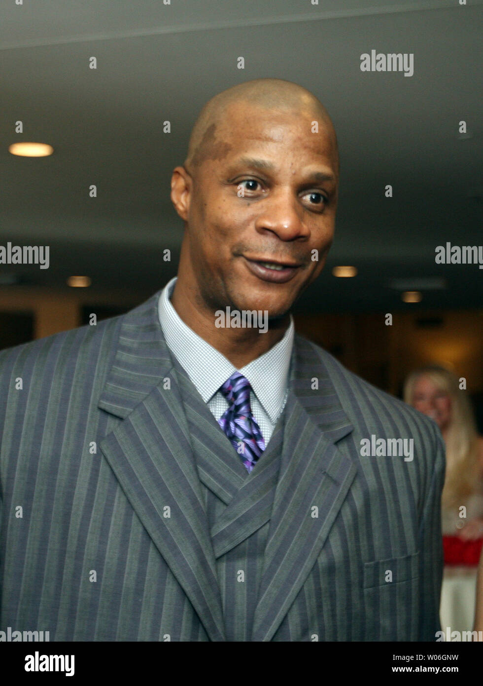 Former New York Mets slugger Darryl Strawberry makes an appearence at the  Annual Pujols Family Foundation Holiday Party at the Chase Park Plaza Hotel  in St. Louis on December 7, 2008. The