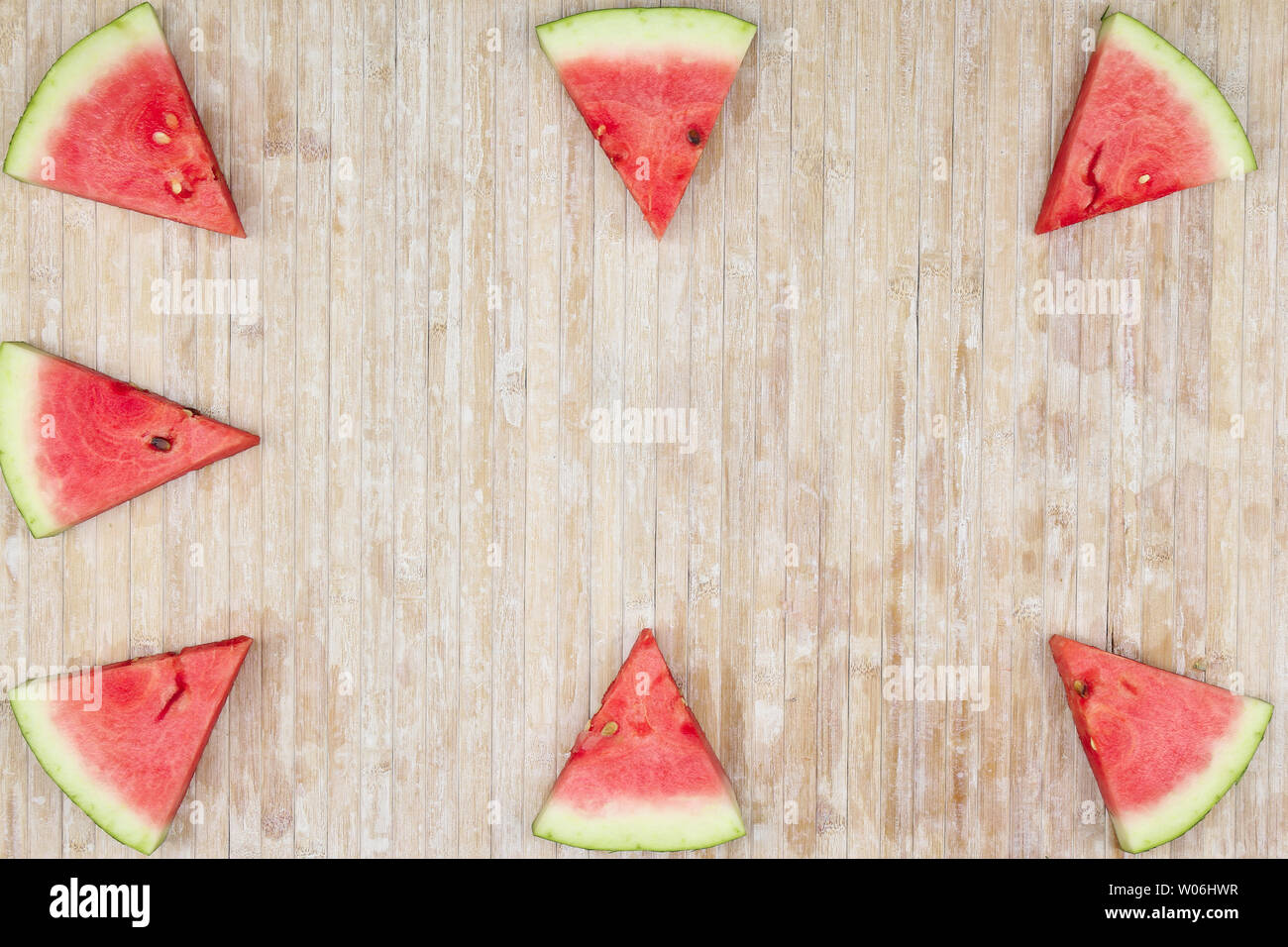 Triangular slices of watermelon that form geometric games for copy ...