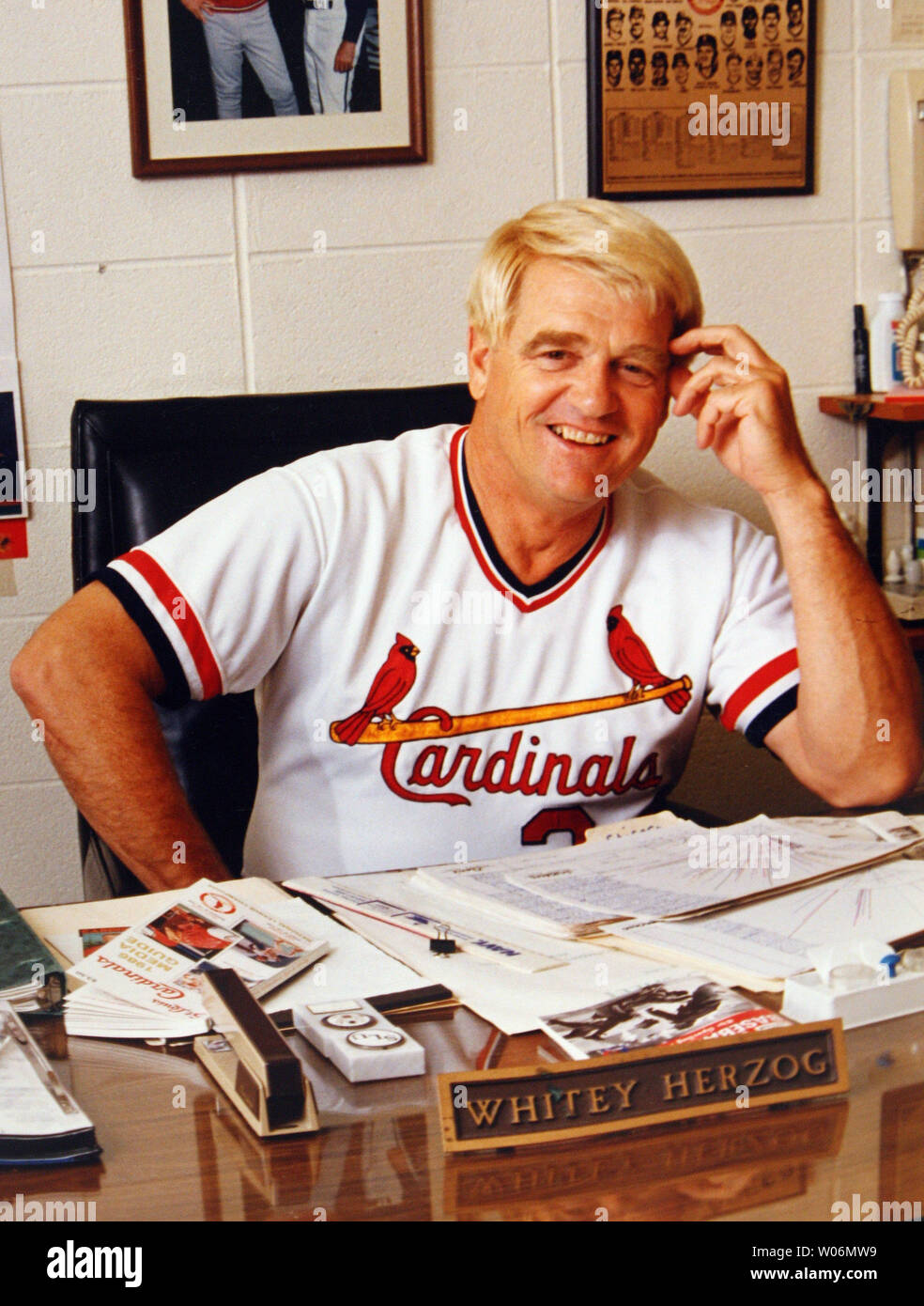 Former St. Louis Cardinals manager Whitey Herzog, shown in this 1980 file  photo, was elected to the National Baseball Hall of Fame by the Hall of  Fame Veterans Committee for Managers and