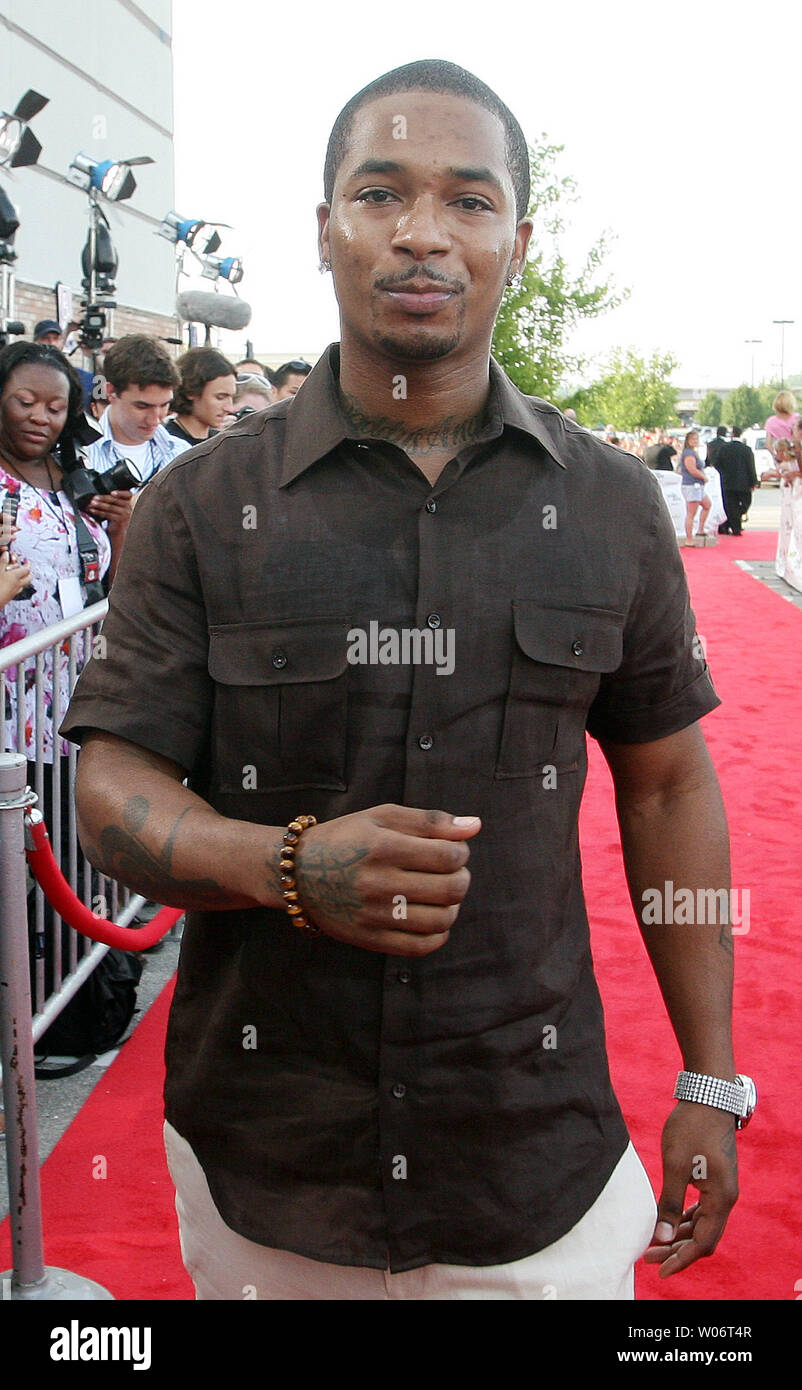 Rap singer Chingy walks the red carpet for the movie premier of Mark Wahlberg and Will Ferrell's  latest movie 'The Other Guys,' in Chesterfield, Missouri on August 5, 2010.   UPI/Bill Greenblatt Stock Photo